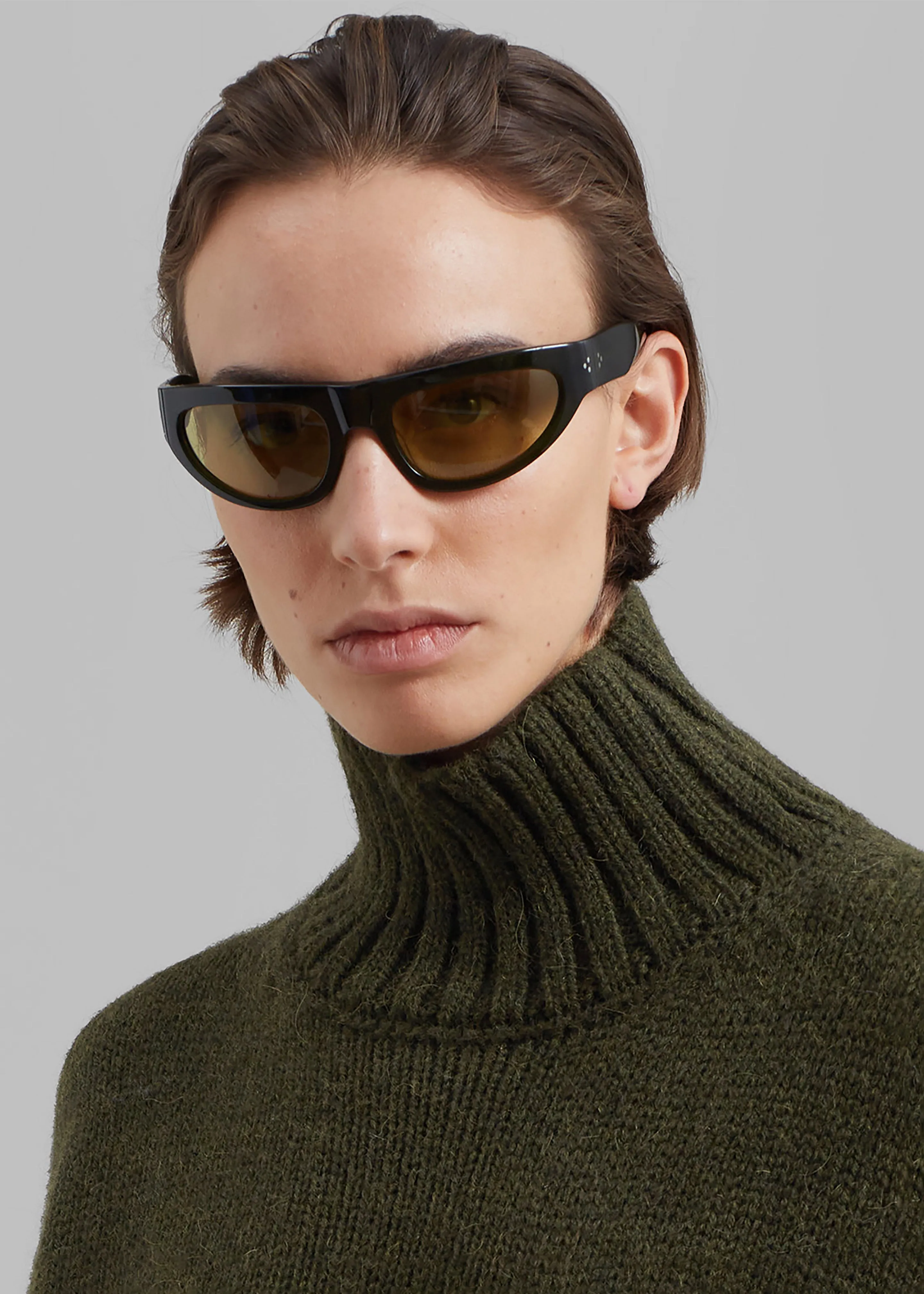 JW Anderson Textured Patch Pocket Turtleneck Jumper - Forest Green sold by Frankie Shop product image thumbnail 5