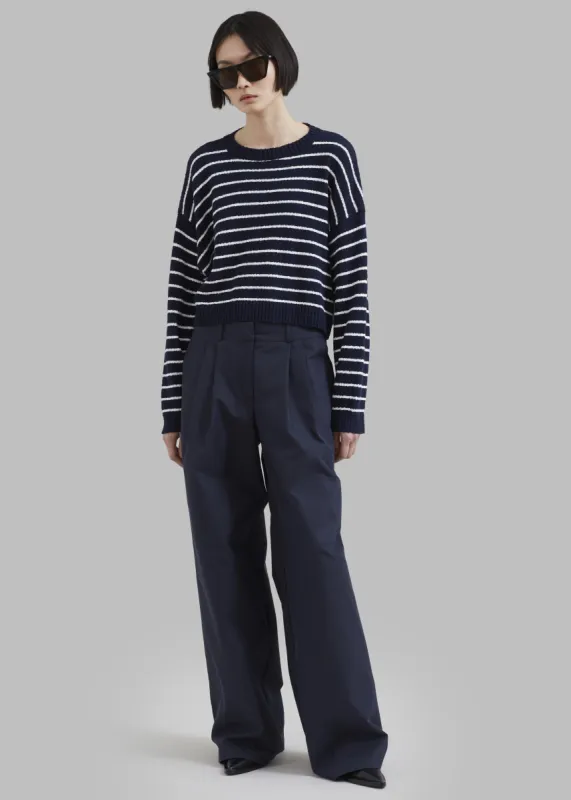 Anderson Pants - Dark Navy sold by Frankie Shop