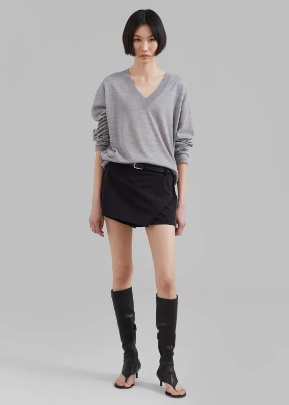 Verona Mini Skort - Black made by Frankie Shop