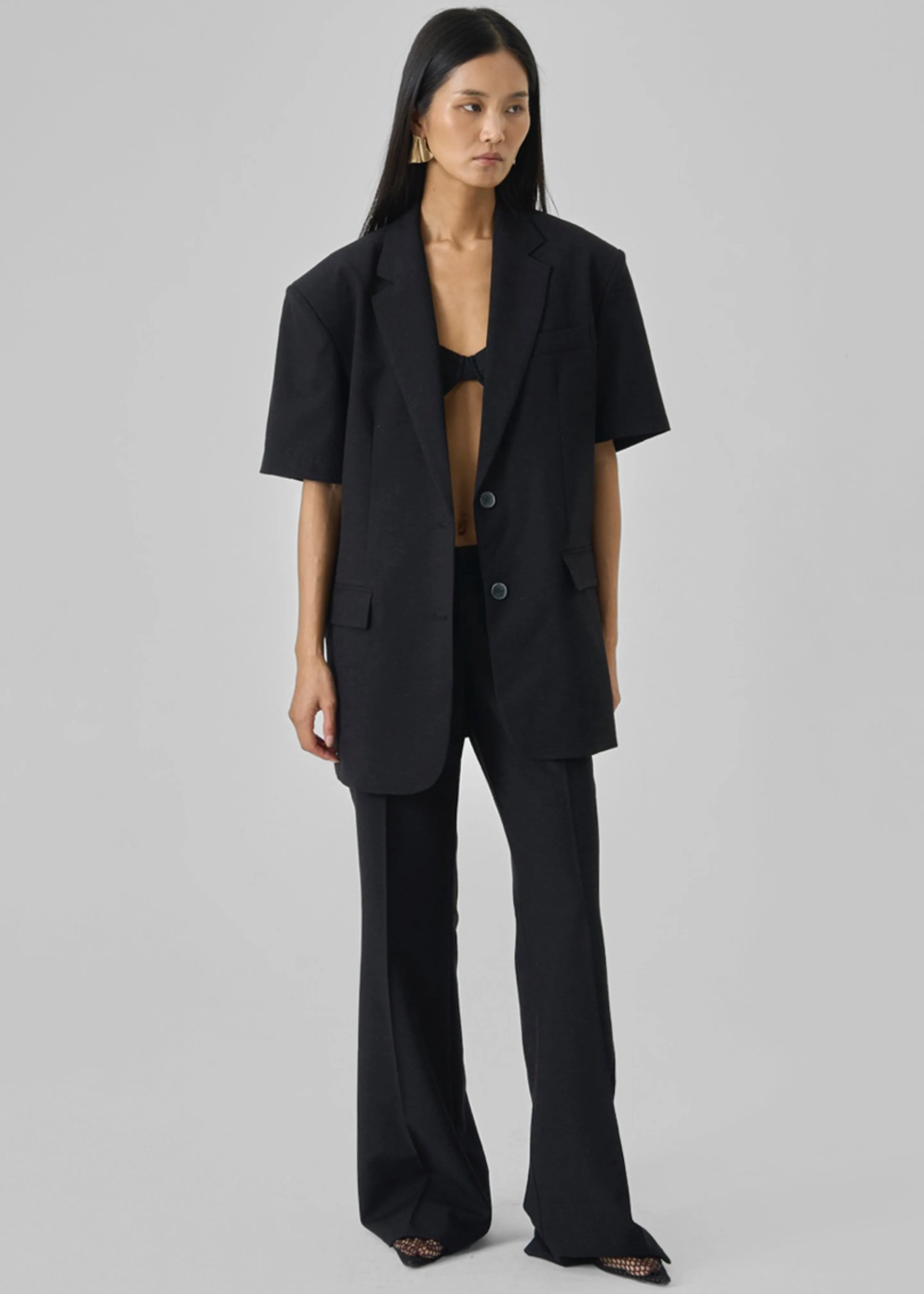 Maisie Short Sleeve Blazer - Black sold by Frankie Shop product image thumbnail 5