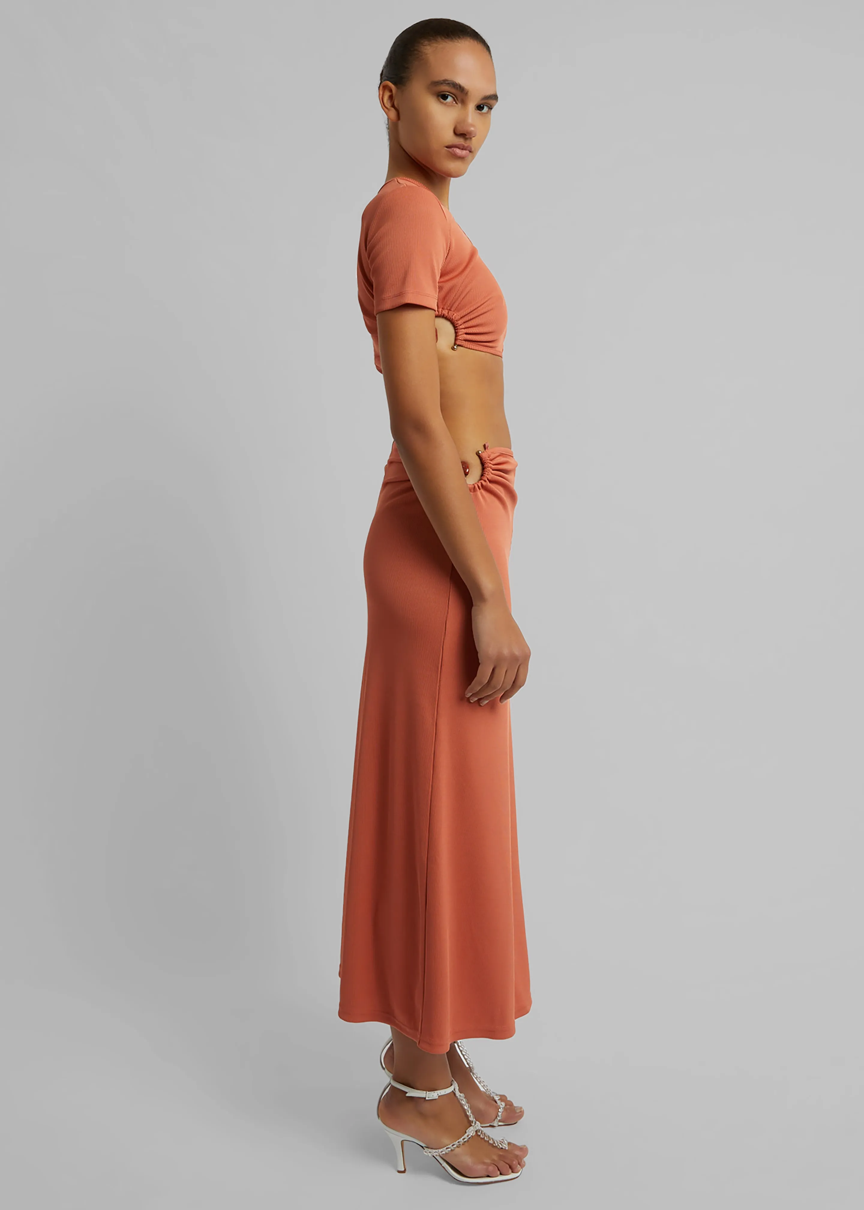 Christopher Esber Crystal Orbit Crop Tee - Carnelian sold by Frankie Shop product image thumbnail 4