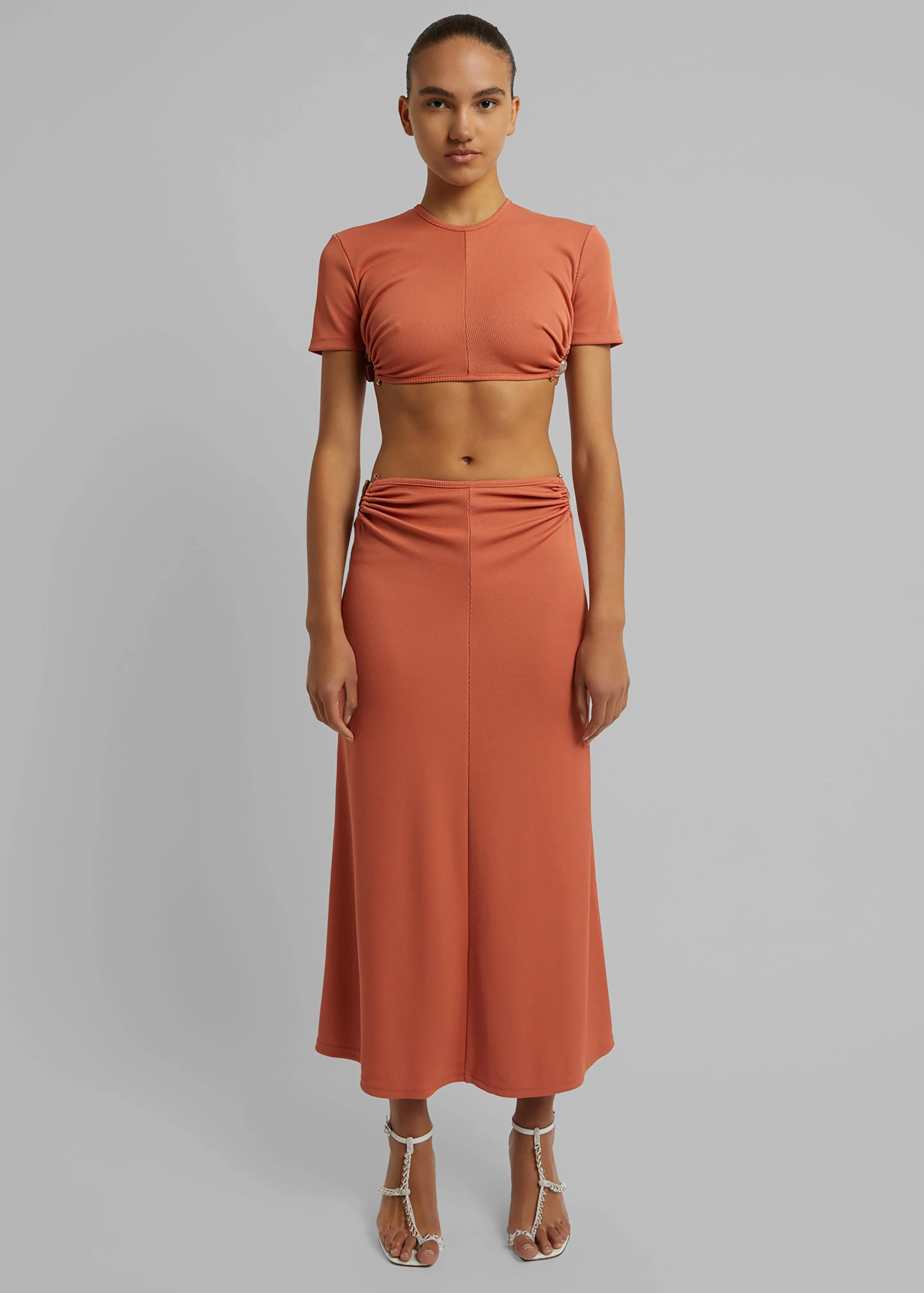 Christopher Esber Crystal Orbit Crop Tee - Carnelian sold by Frankie Shop product image thumbnail 3