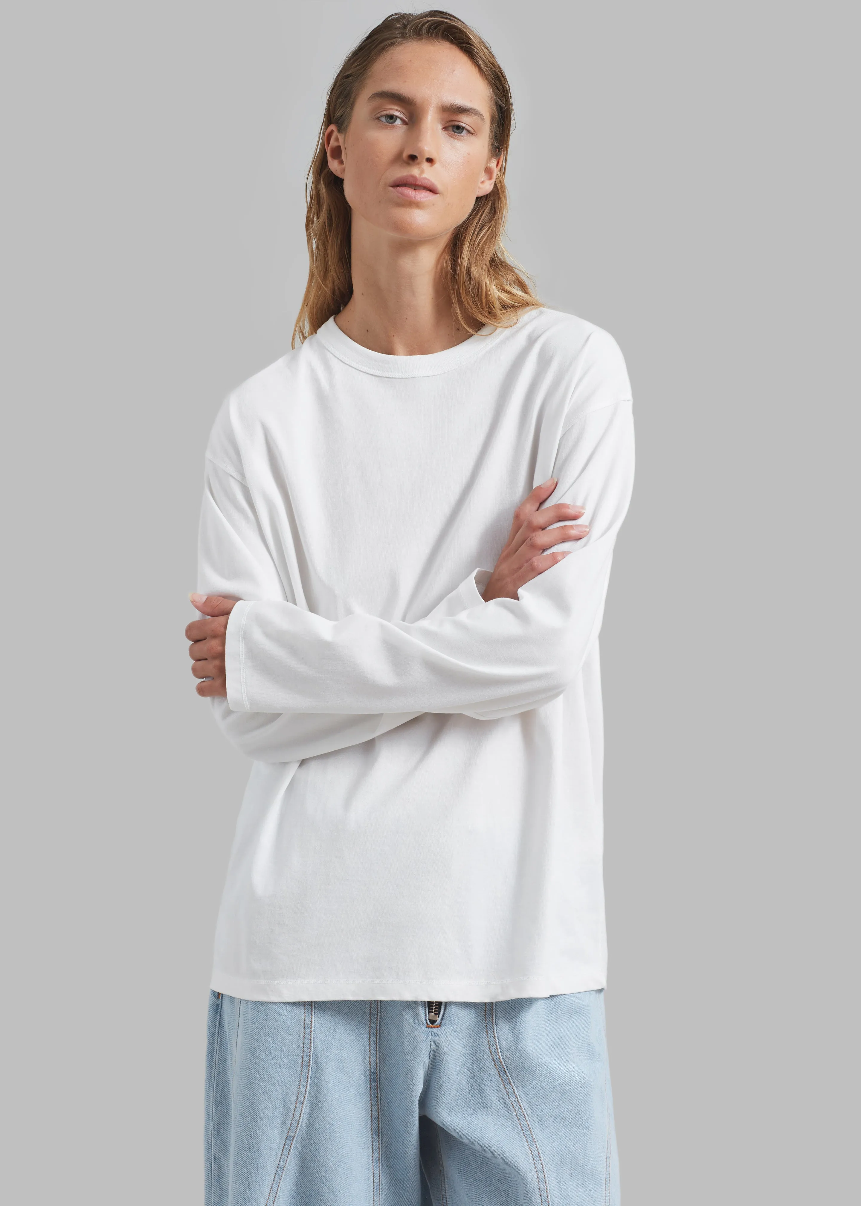 Bennett Long Sleeves Tee - Ivory sold by Frankie Shop product image thumbnail 4