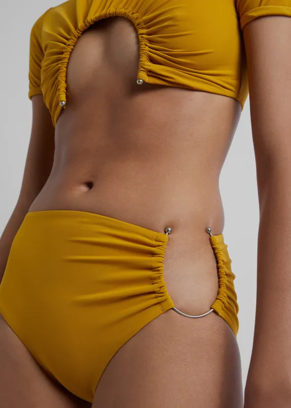 Christopher Esber U Prong Brief - Mustard sold by Frankie Shop