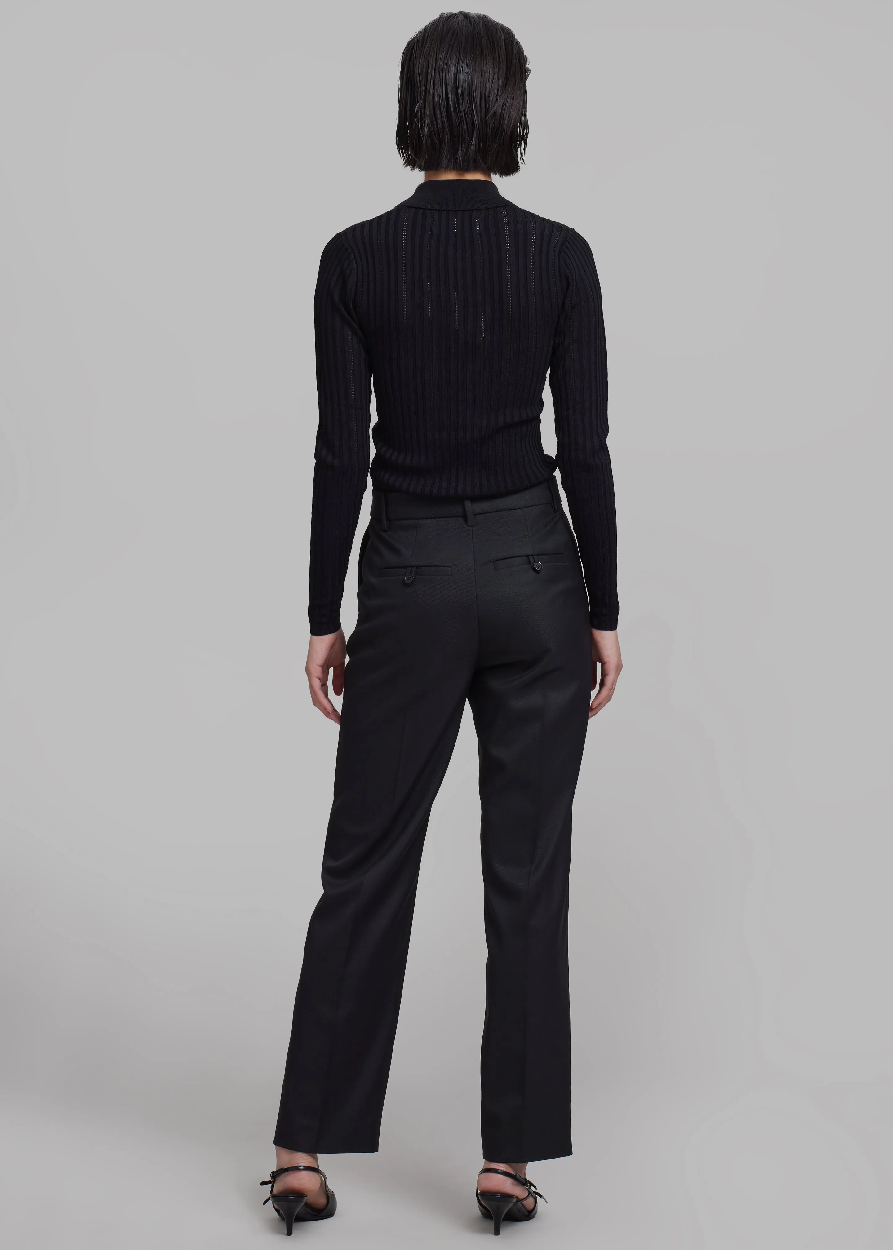 By Malene Birger Igda Straight Pants - Black sold by Frankie Shop product image thumbnail 4
