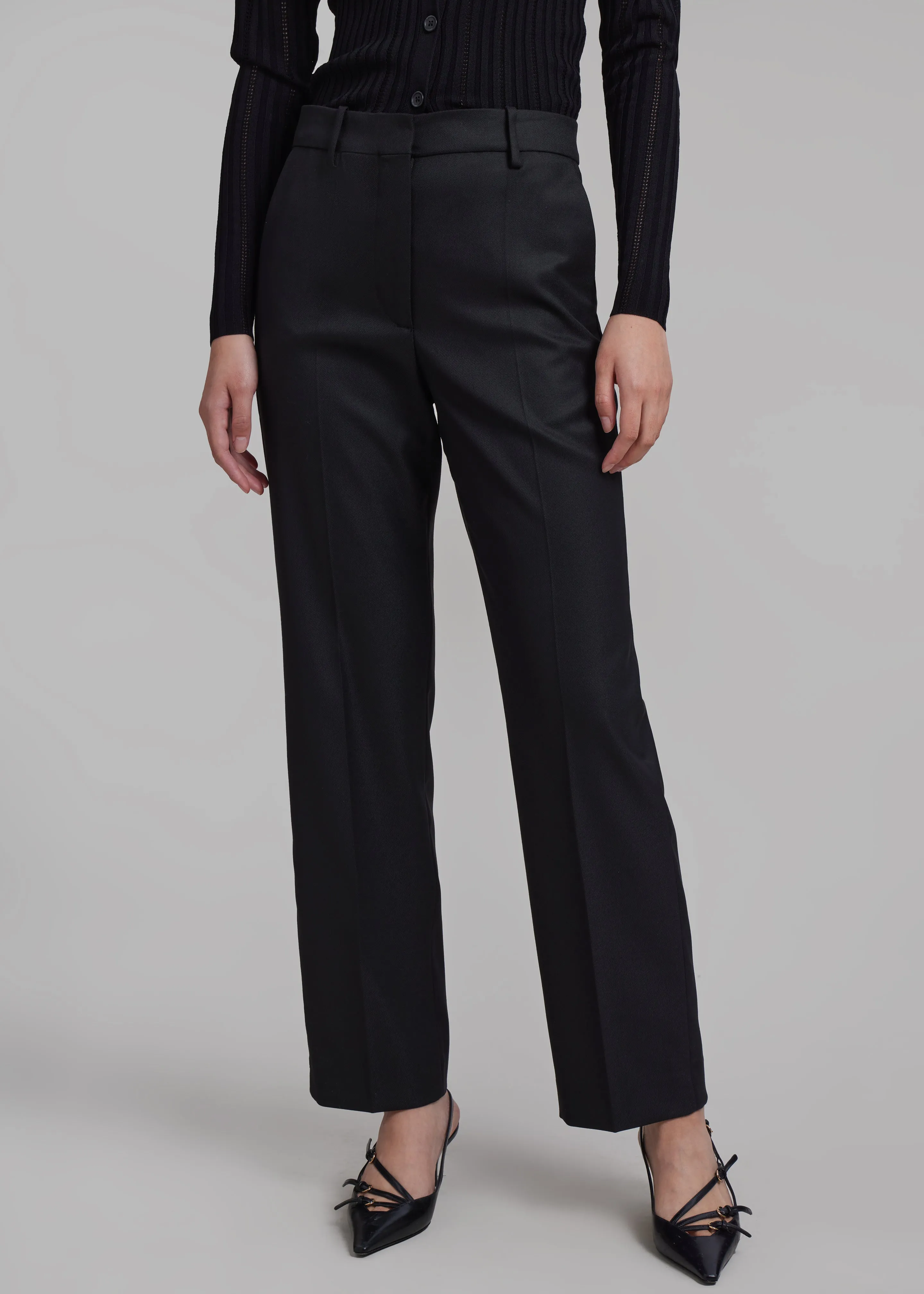 By Malene Birger Igda Straight Pants - Black sold by Frankie Shop product image thumbnail 2