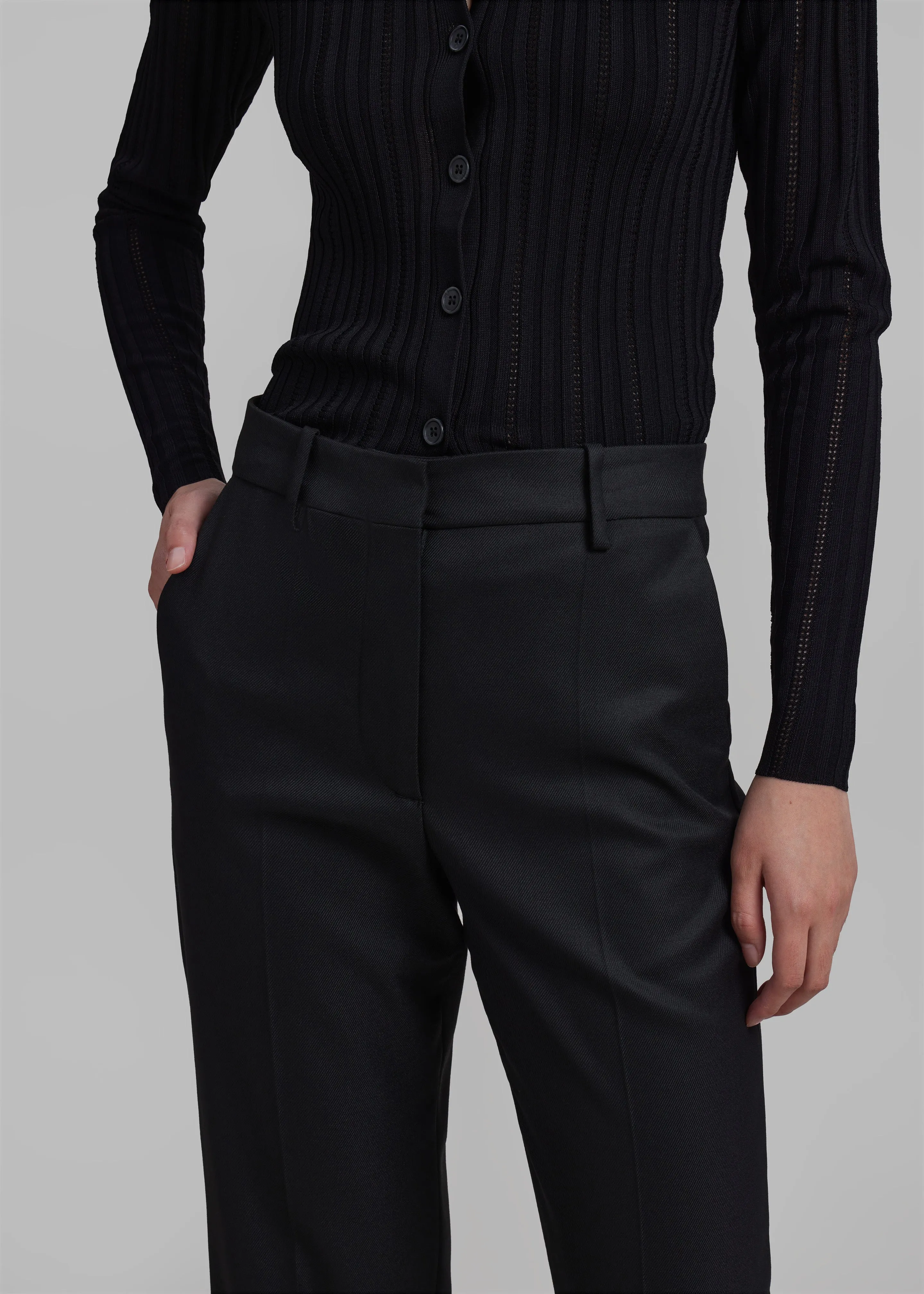 By Malene Birger Igda Straight Pants - Black sold by Frankie Shop product image thumbnail 3