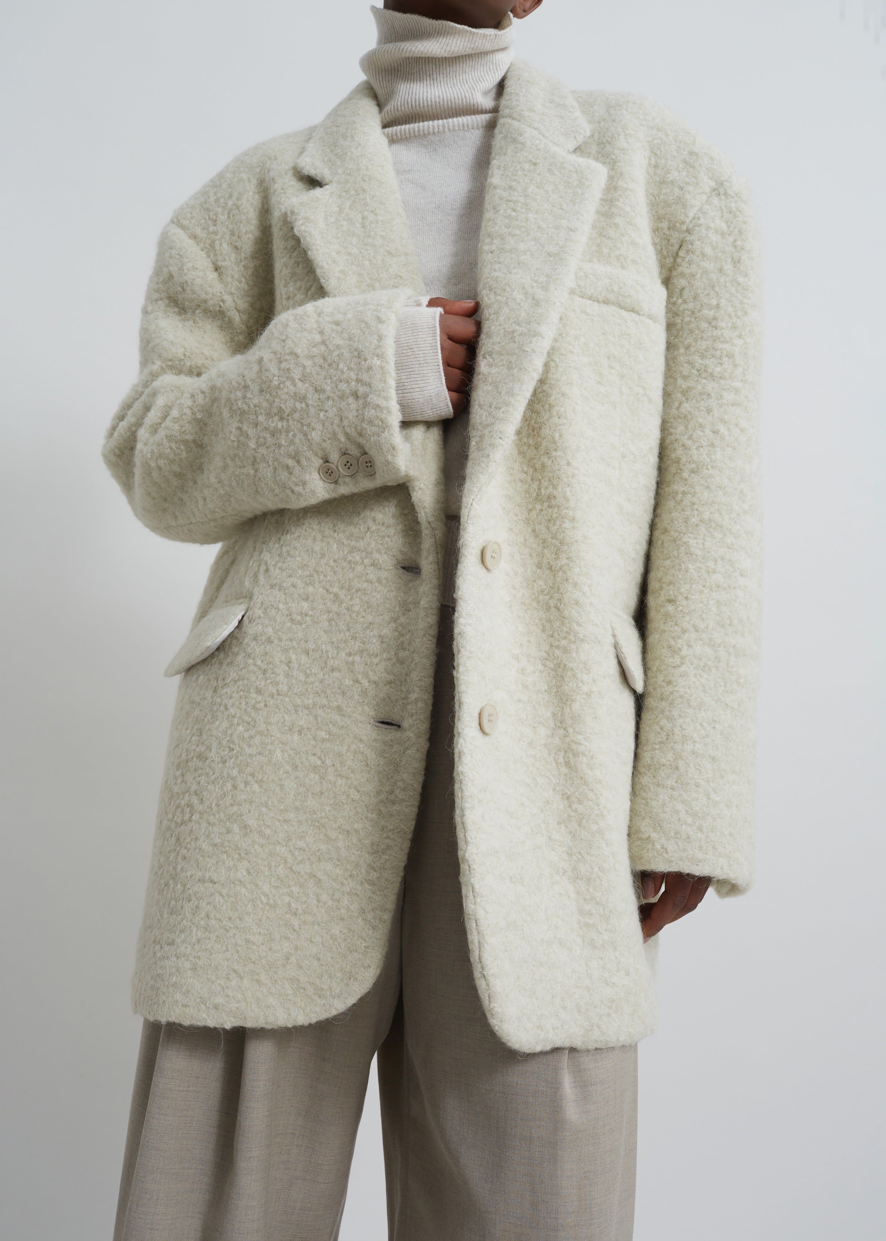 Anja Wool Blazer - Sage sold by Frankie Shop product image thumbnail 3