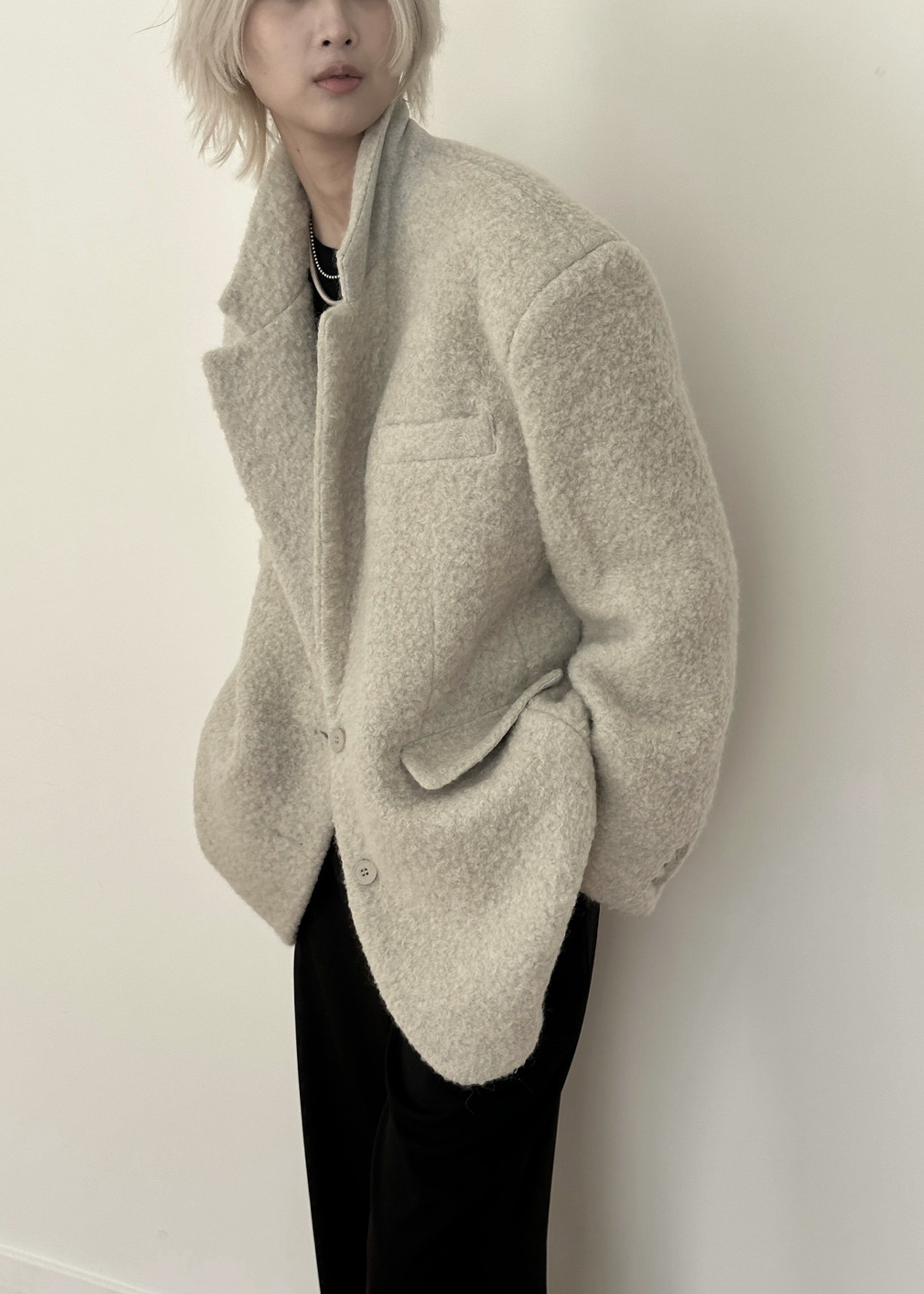 Anja Wool Blazer - Sage sold by Frankie Shop