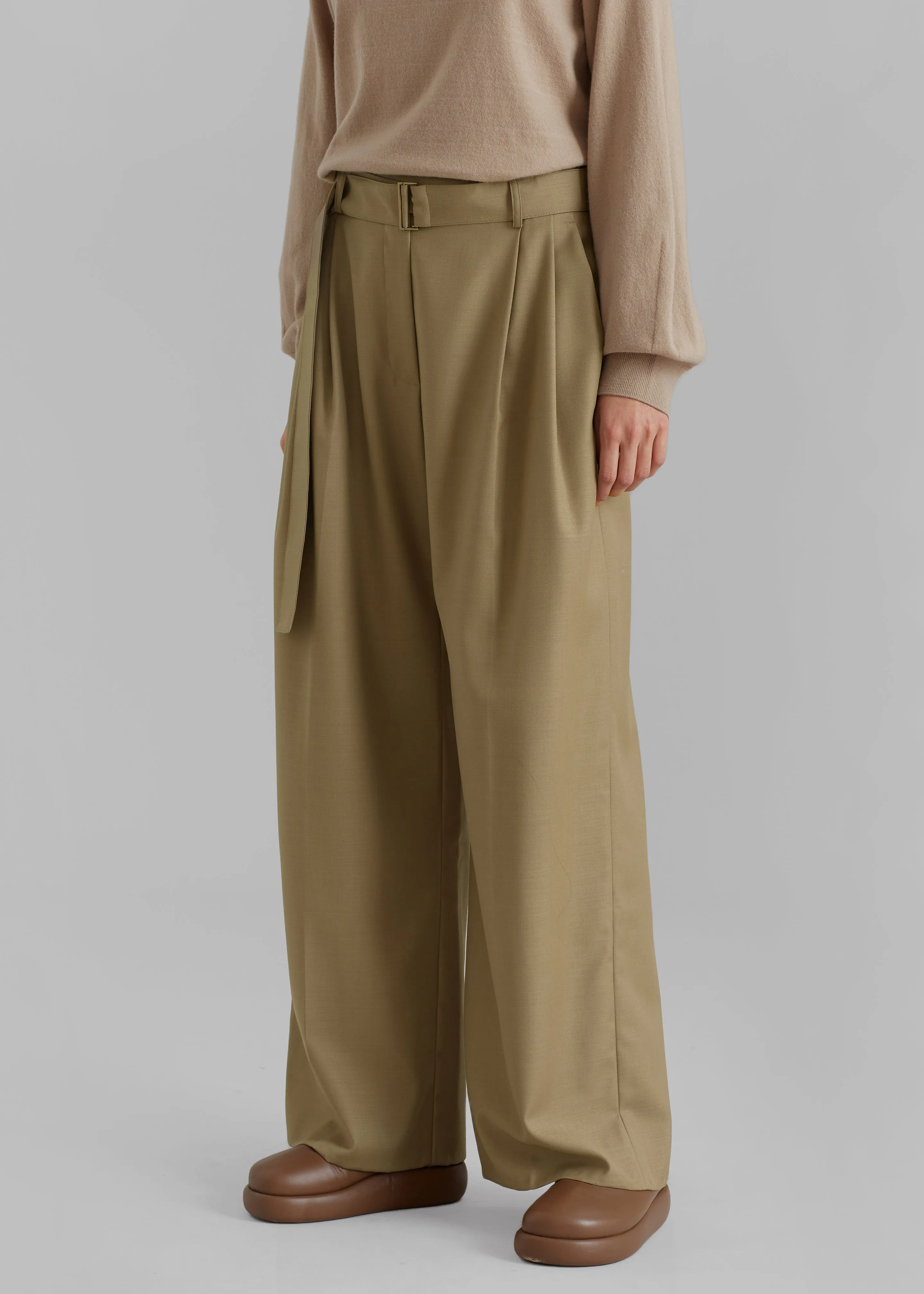 Lyxe Belted Pants - Taupe sold by Frankie Shop product image thumbnail 5