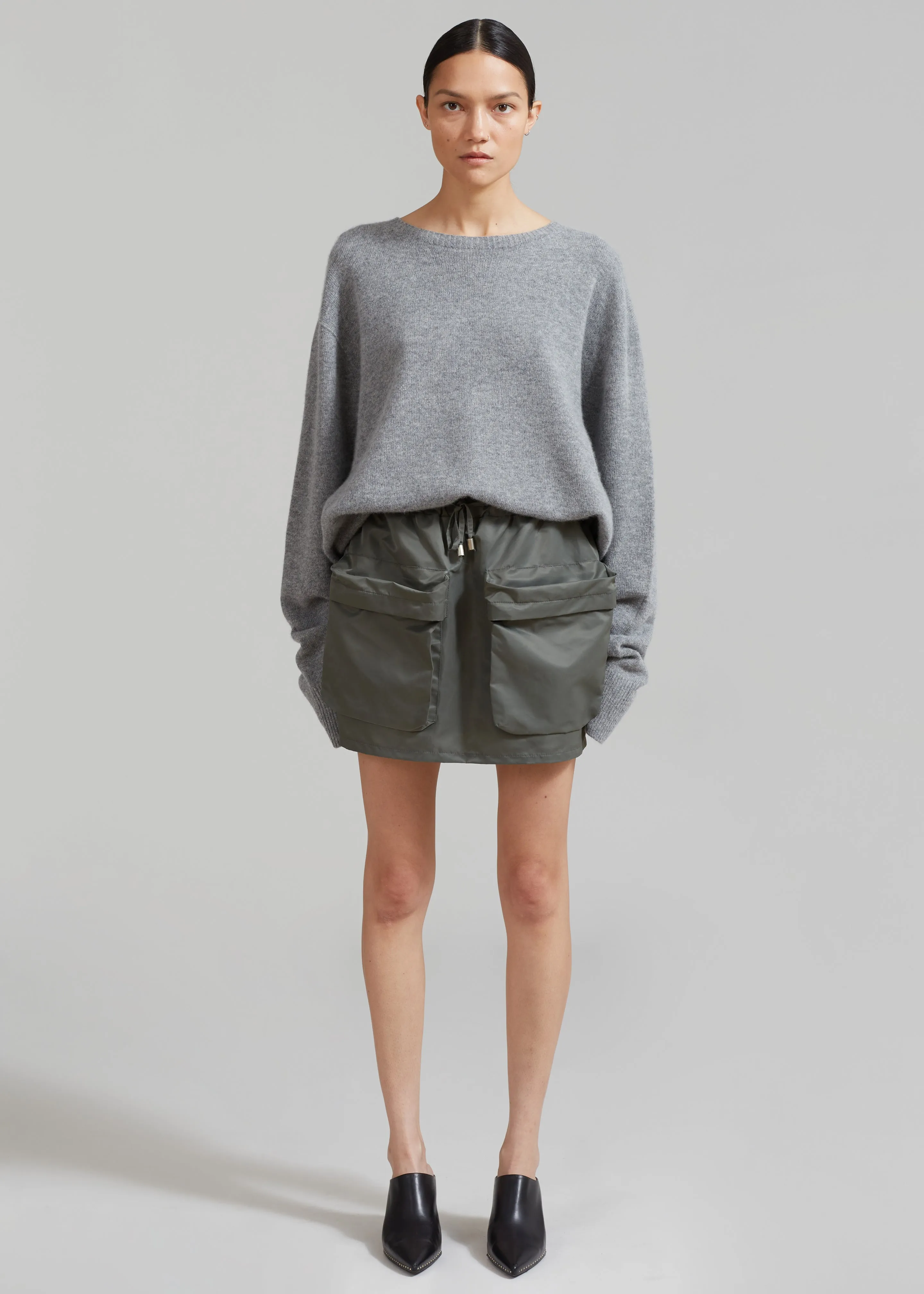 Neta Pocket Mini Skirt - Olive sold by Frankie Shop product image thumbnail 5