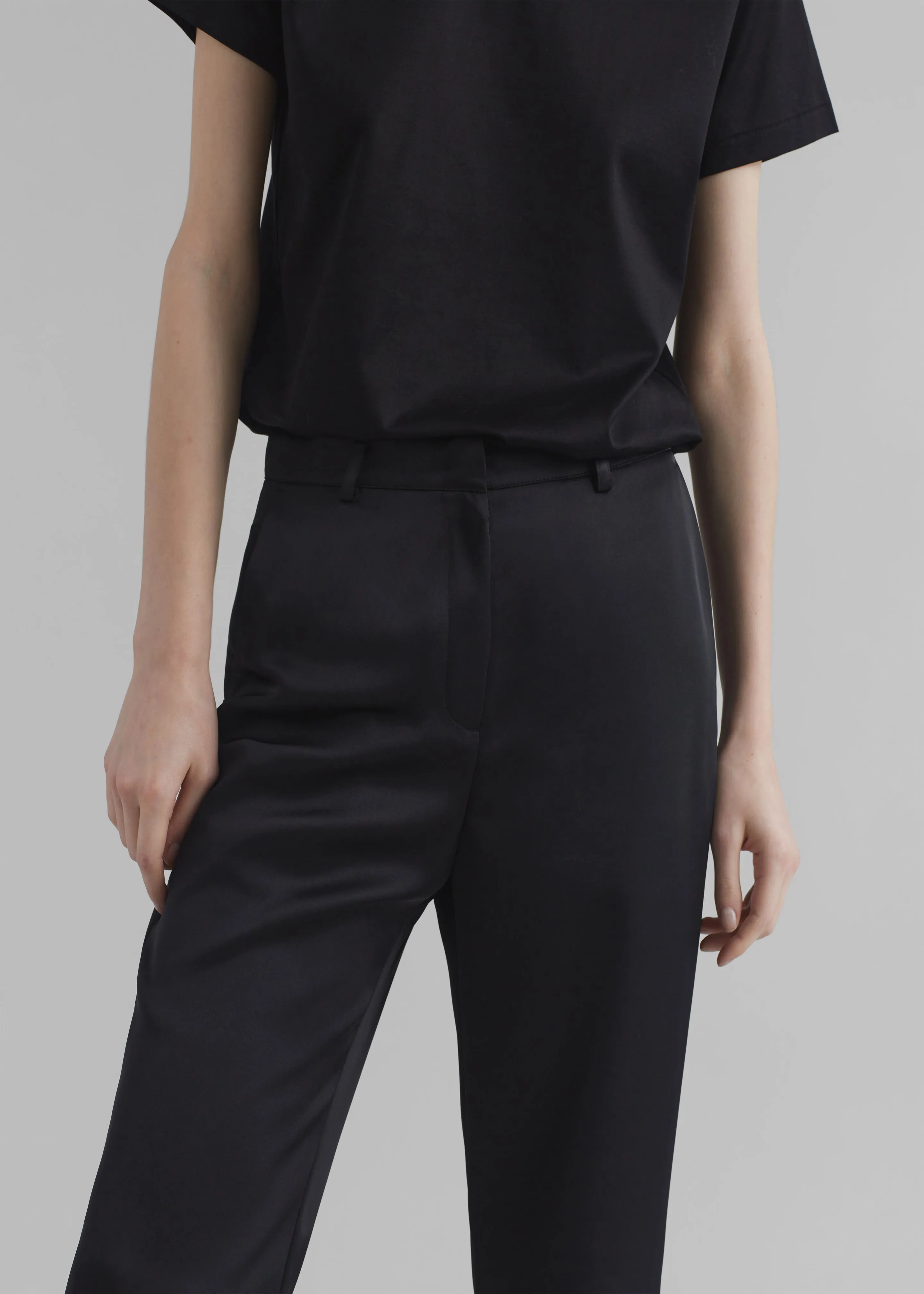 Kit Satin Trousers - Black sold by Frankie Shop product image thumbnail 2