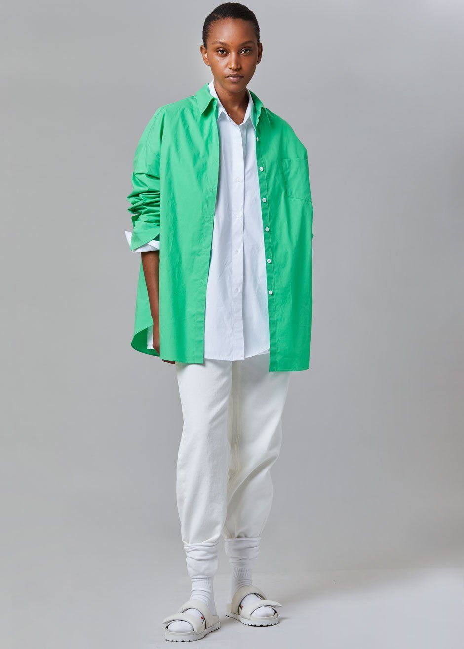Melody Oversized Cotton Shirt - Island Green sold by Frankie Shop product image thumbnail 4