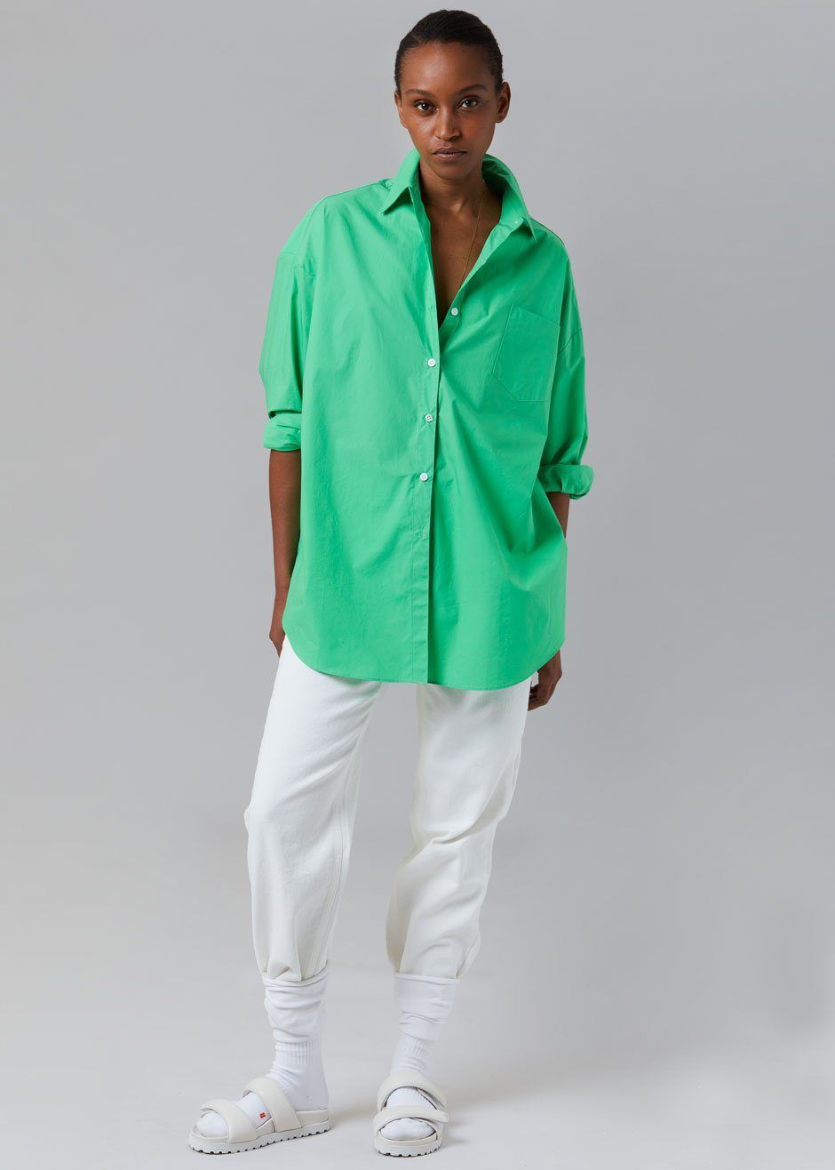 Melody Oversized Cotton Shirt - Island Green sold by Frankie Shop product image thumbnail 2