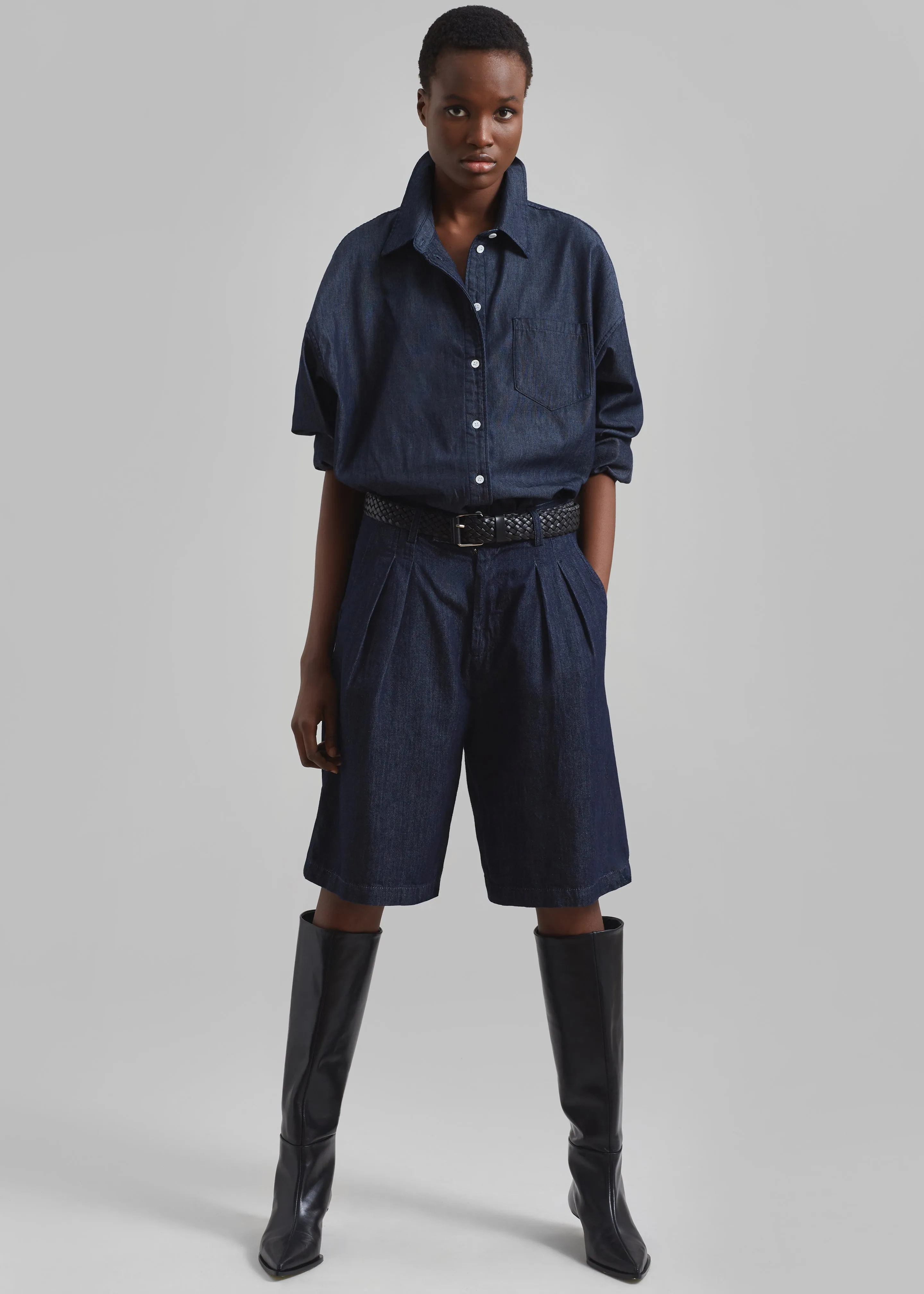 Xavier Bermuda Denim Shorts - Raw Wash sold by Frankie Shop product image thumbnail 2