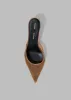 Proenza Schouler Spike Mules in Tulle Mesh - Birch sold by Frankie Shop