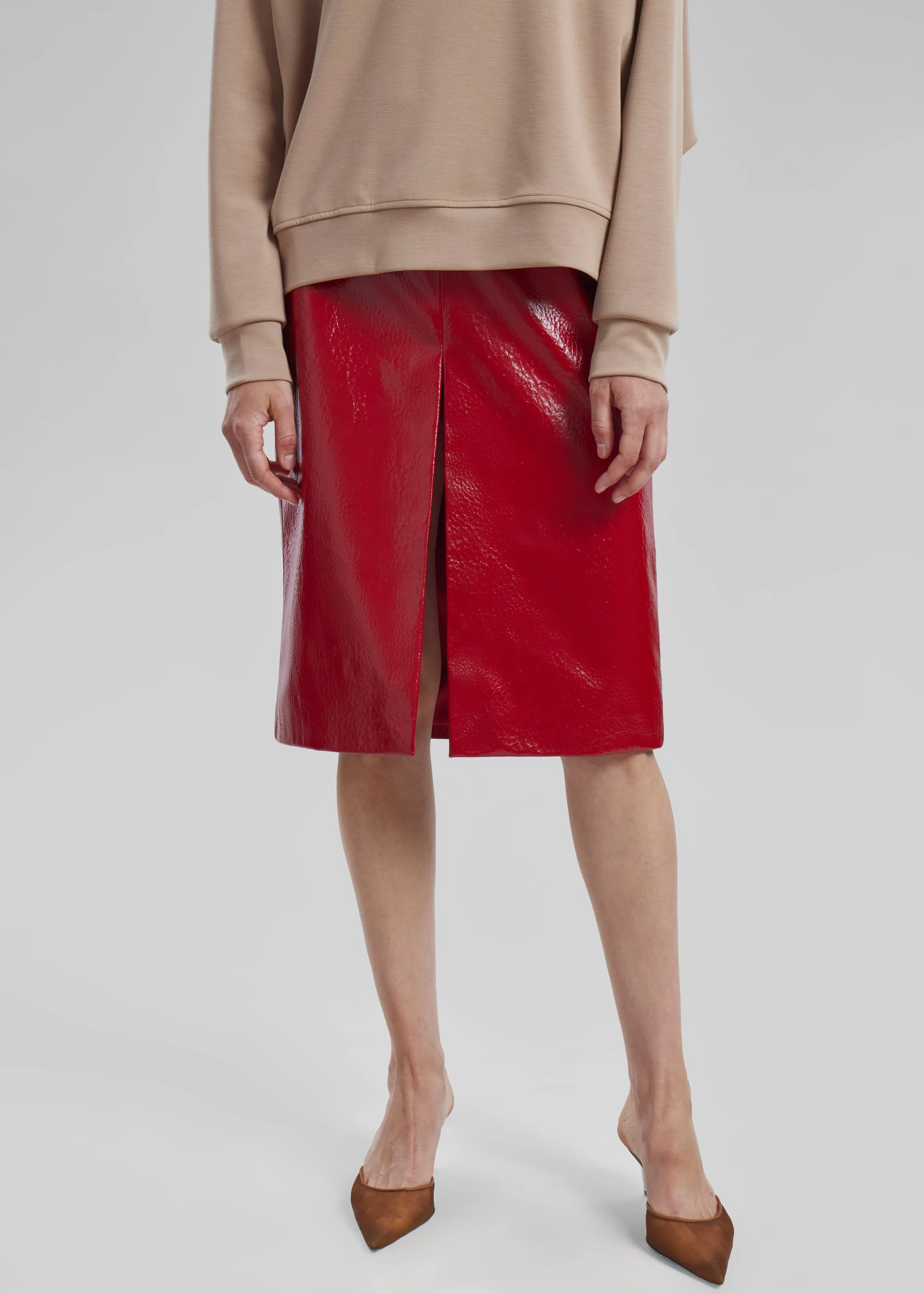 Proenza Schouler Spike Mules in Tulle Mesh - Birch sold by Frankie Shop product image thumbnail 2