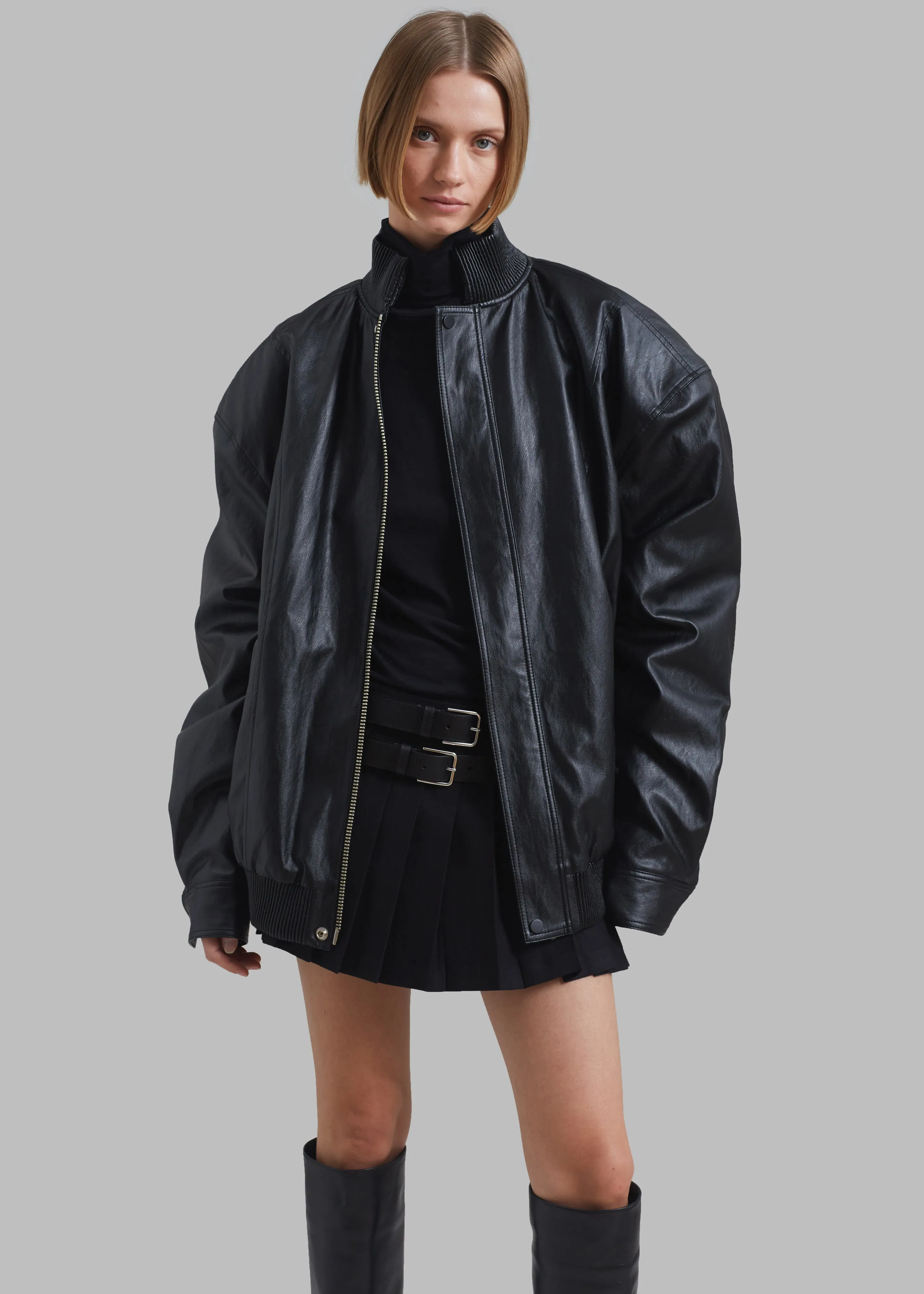 Jude Faux Leather Jacket - Black sold by Frankie Shop product image thumbnail 5