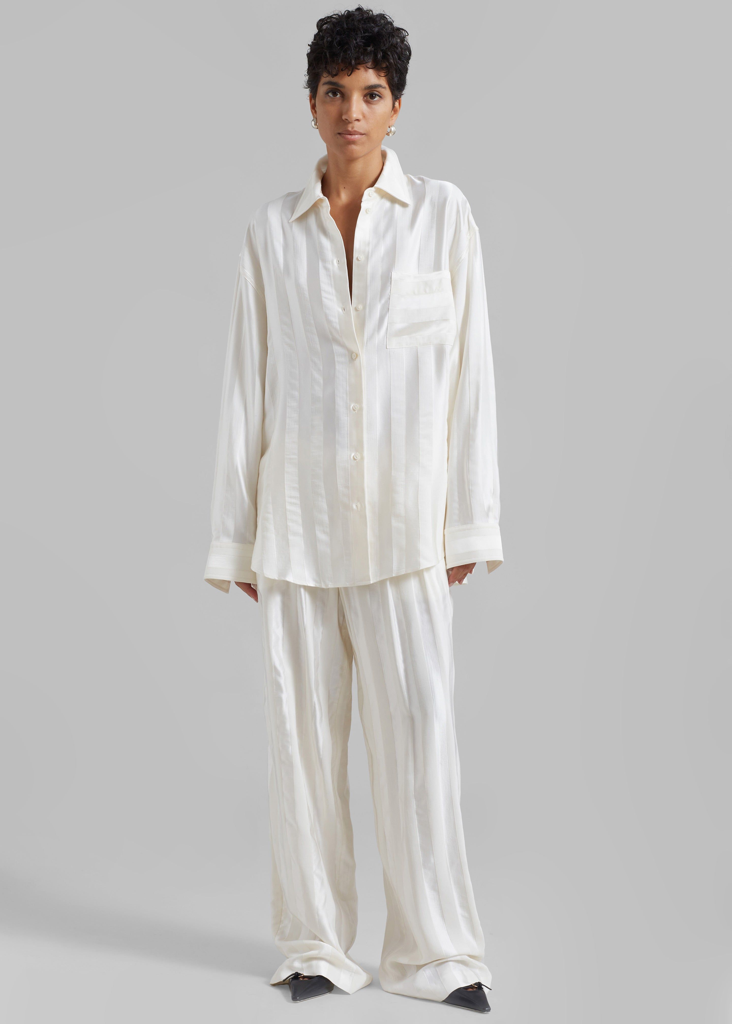 Loulou Studio Grant Shirt - Ivory sold by Frankie Shop product image thumbnail 5