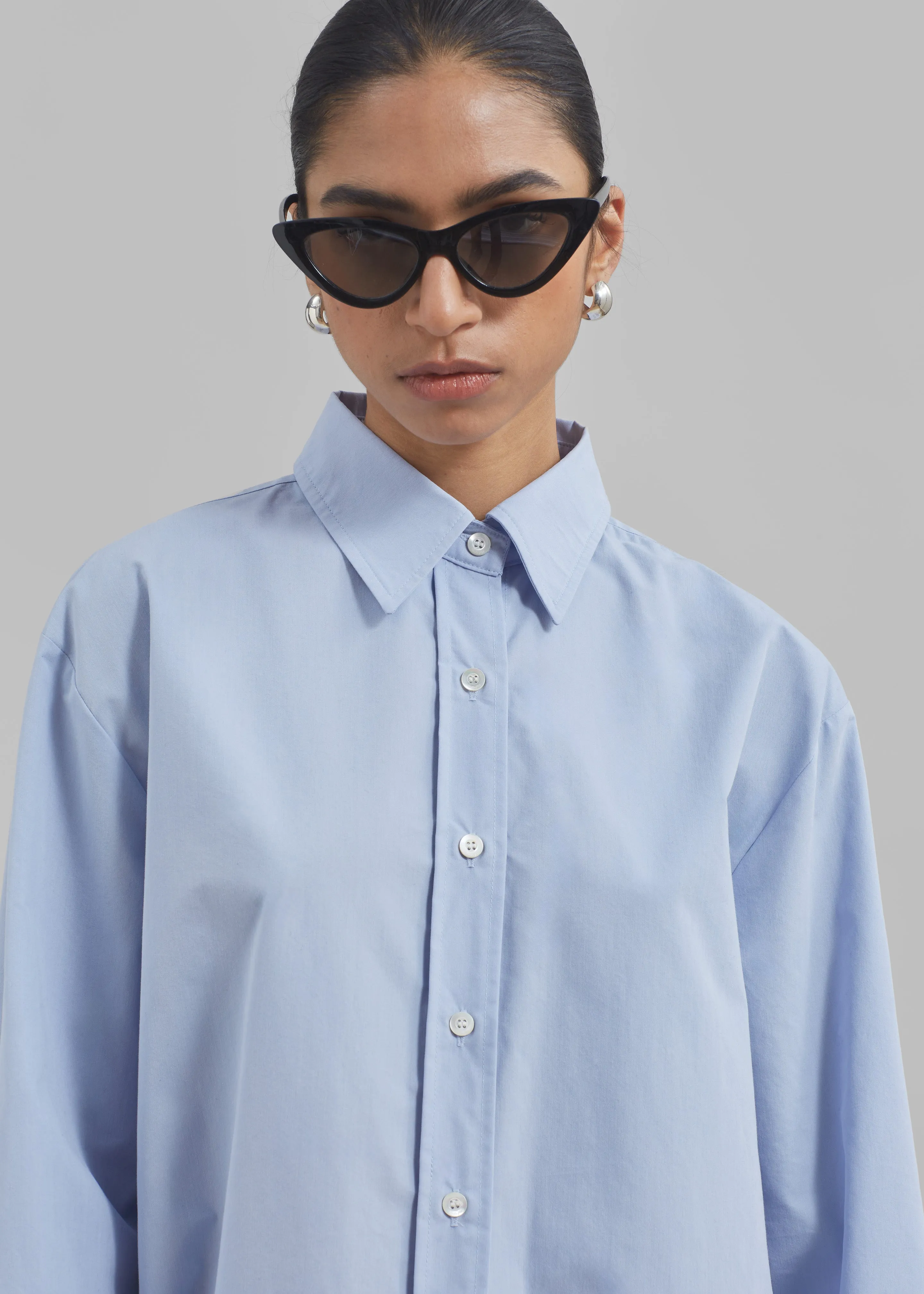 Archie Shirt Dress - Light Blue sold by Frankie Shop product image thumbnail 4