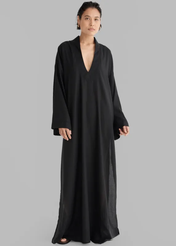 Solaqua The Ines Kaftan - Noir sold by Frankie Shop