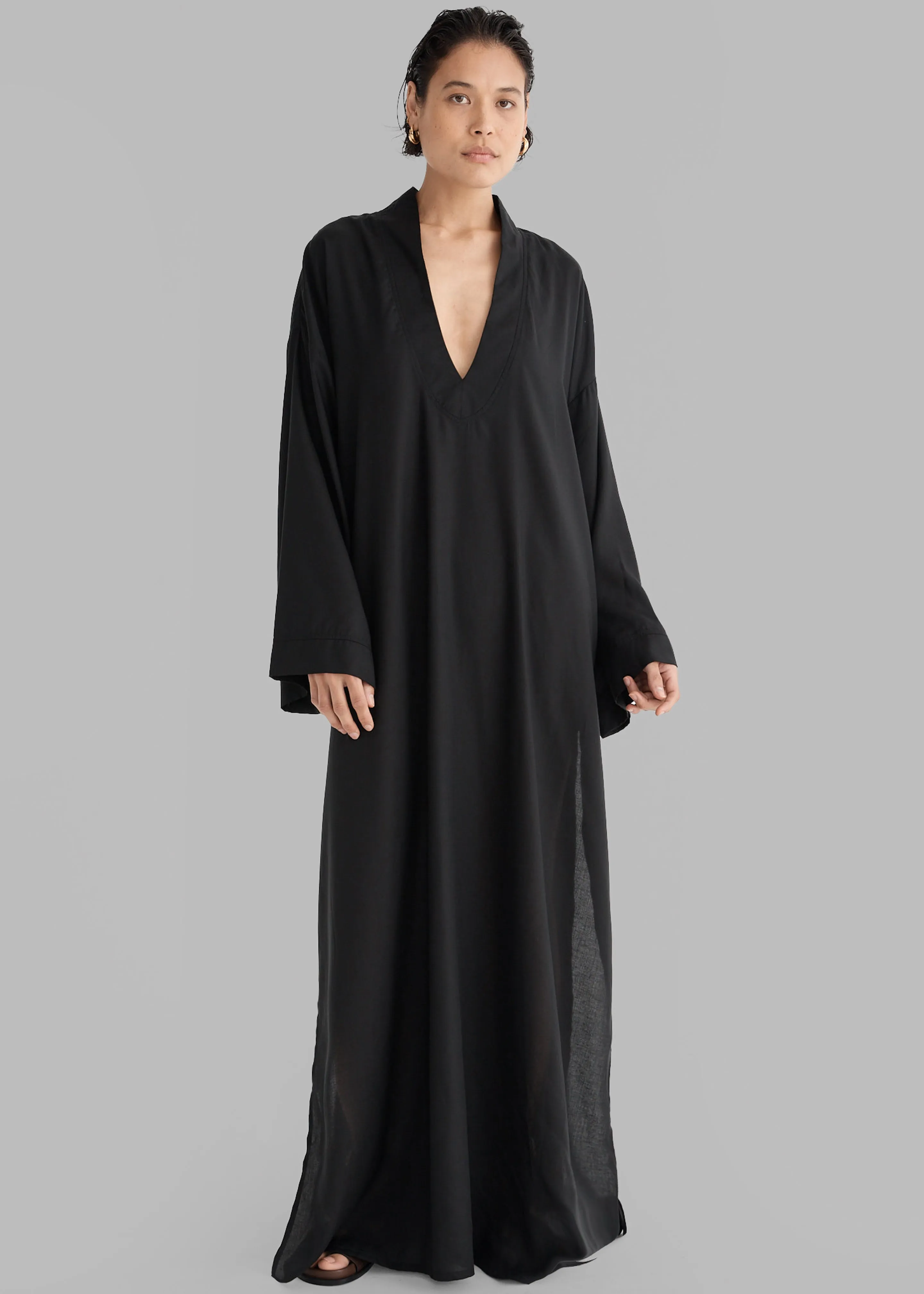 Solaqua The Ines Kaftan - Noir sold by Frankie Shop