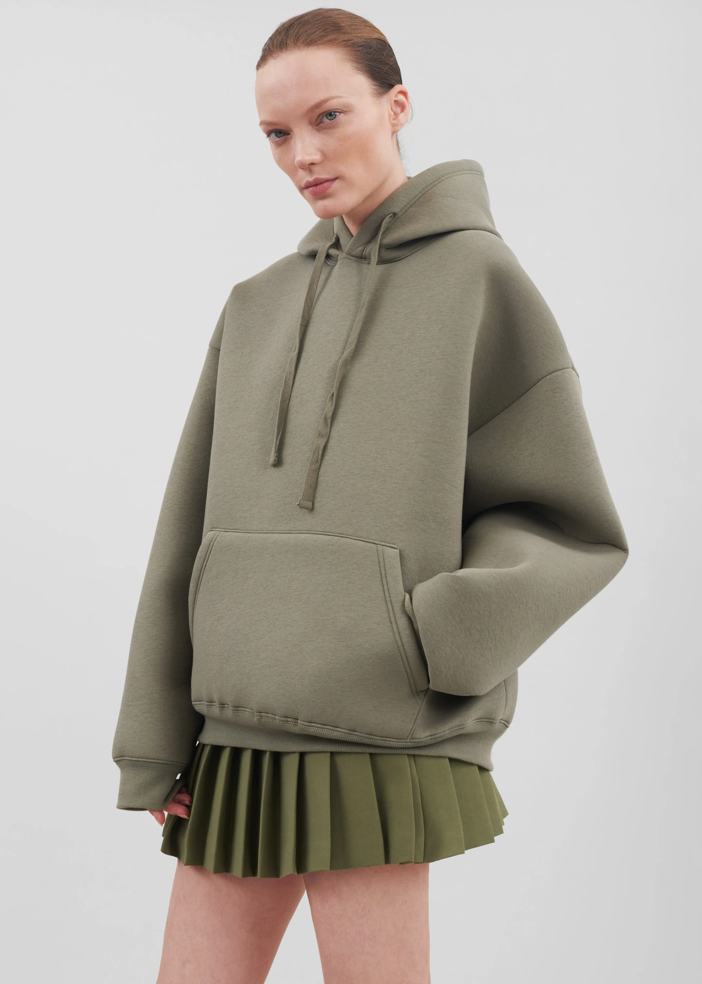 Easton Oversized Hoodie - Khaki sold by Frankie Shop product image thumbnail 5