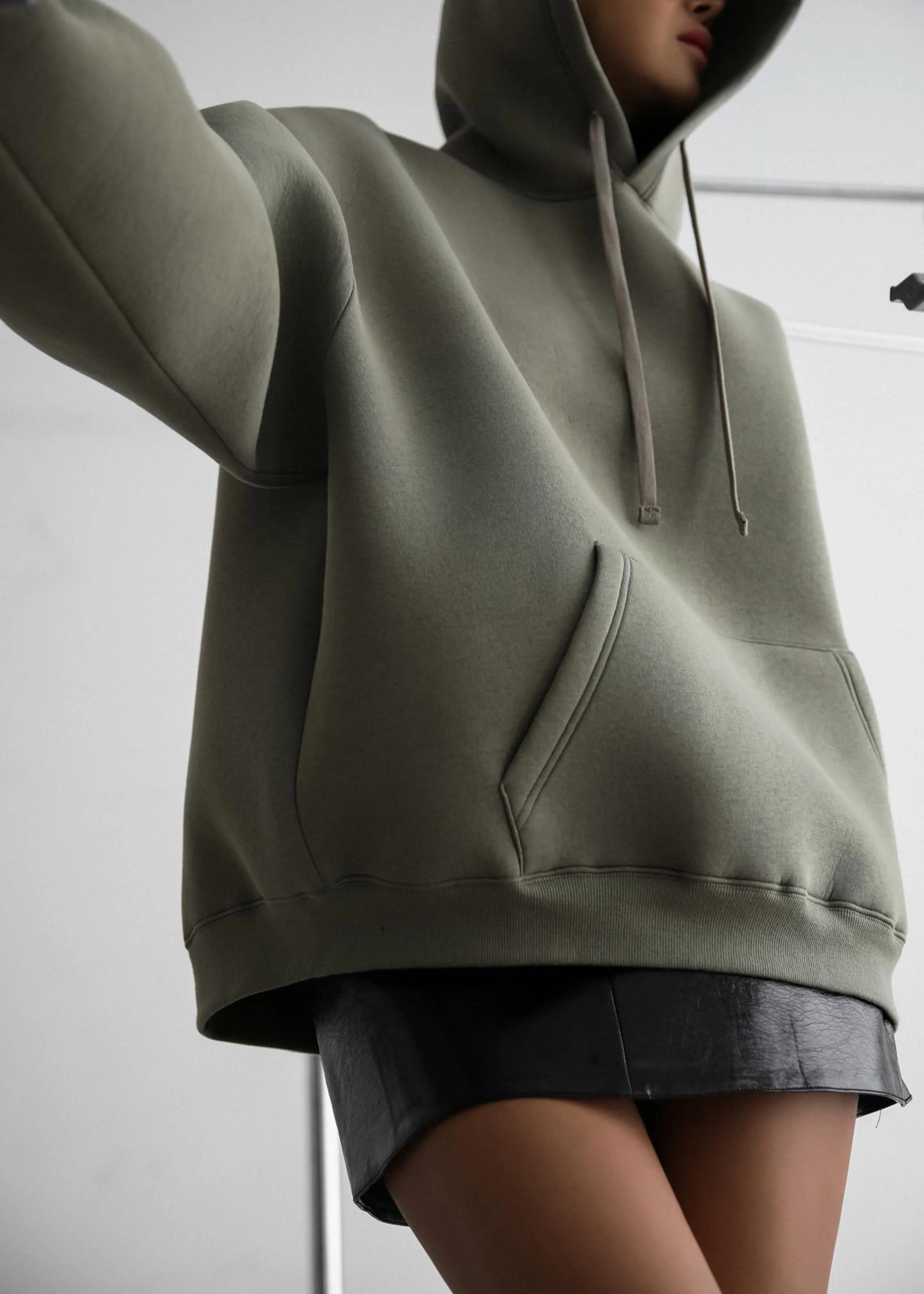 Easton Oversized Hoodie - Khaki sold by Frankie Shop product image thumbnail 2