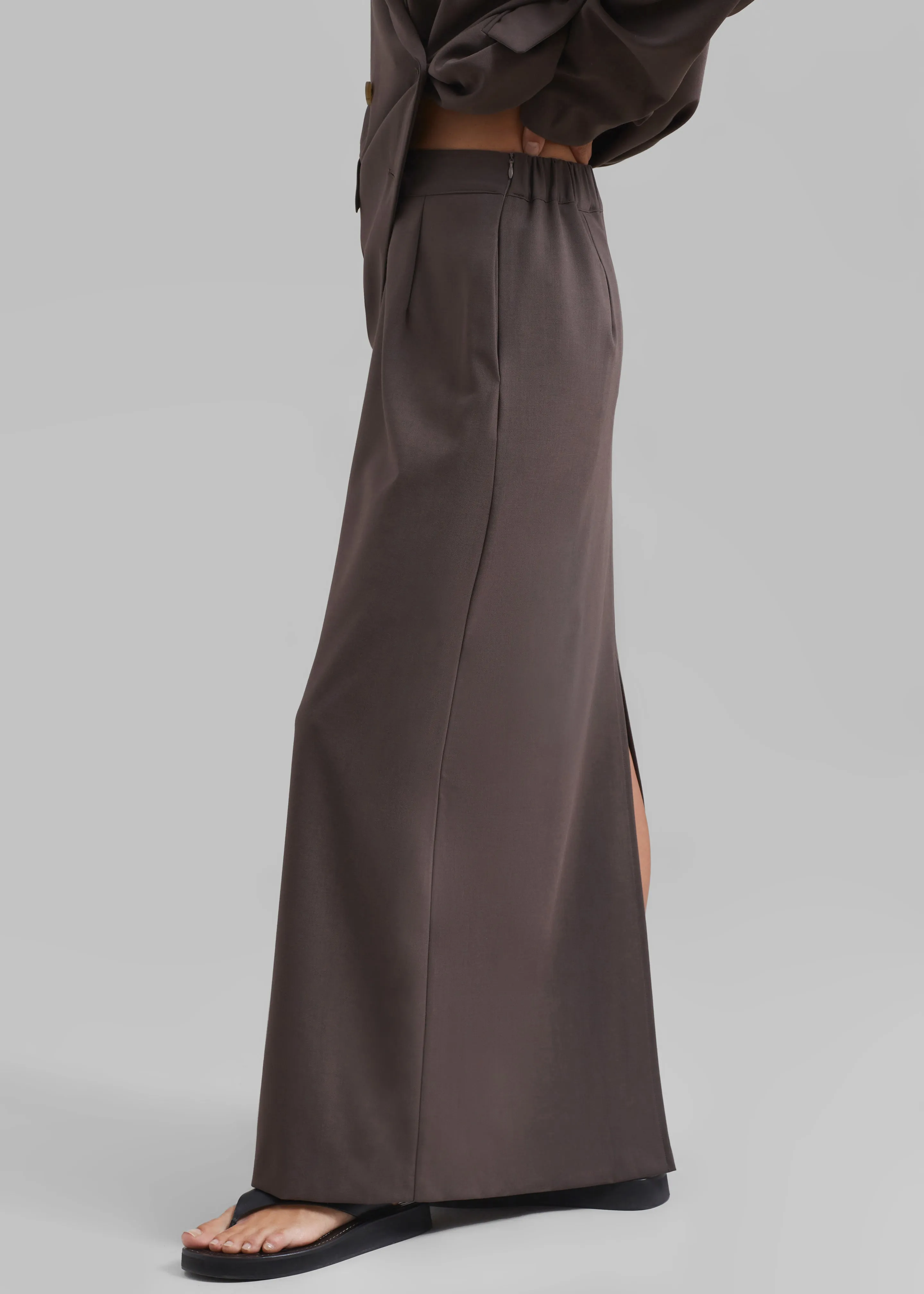Allison Long Skirt - Brown sold by Frankie Shop product image thumbnail 3