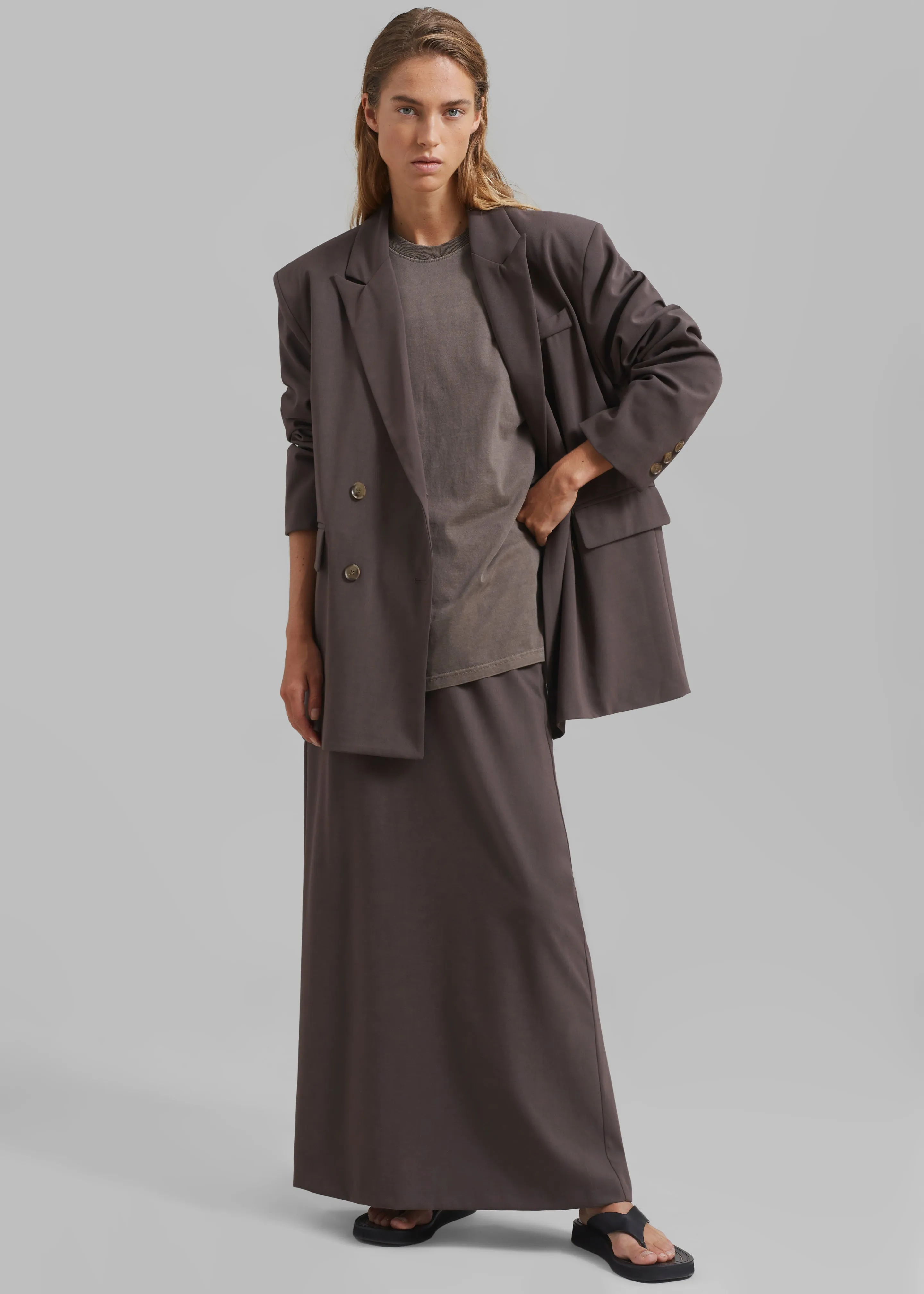 Allison Long Skirt - Brown sold by Frankie Shop product image thumbnail 2