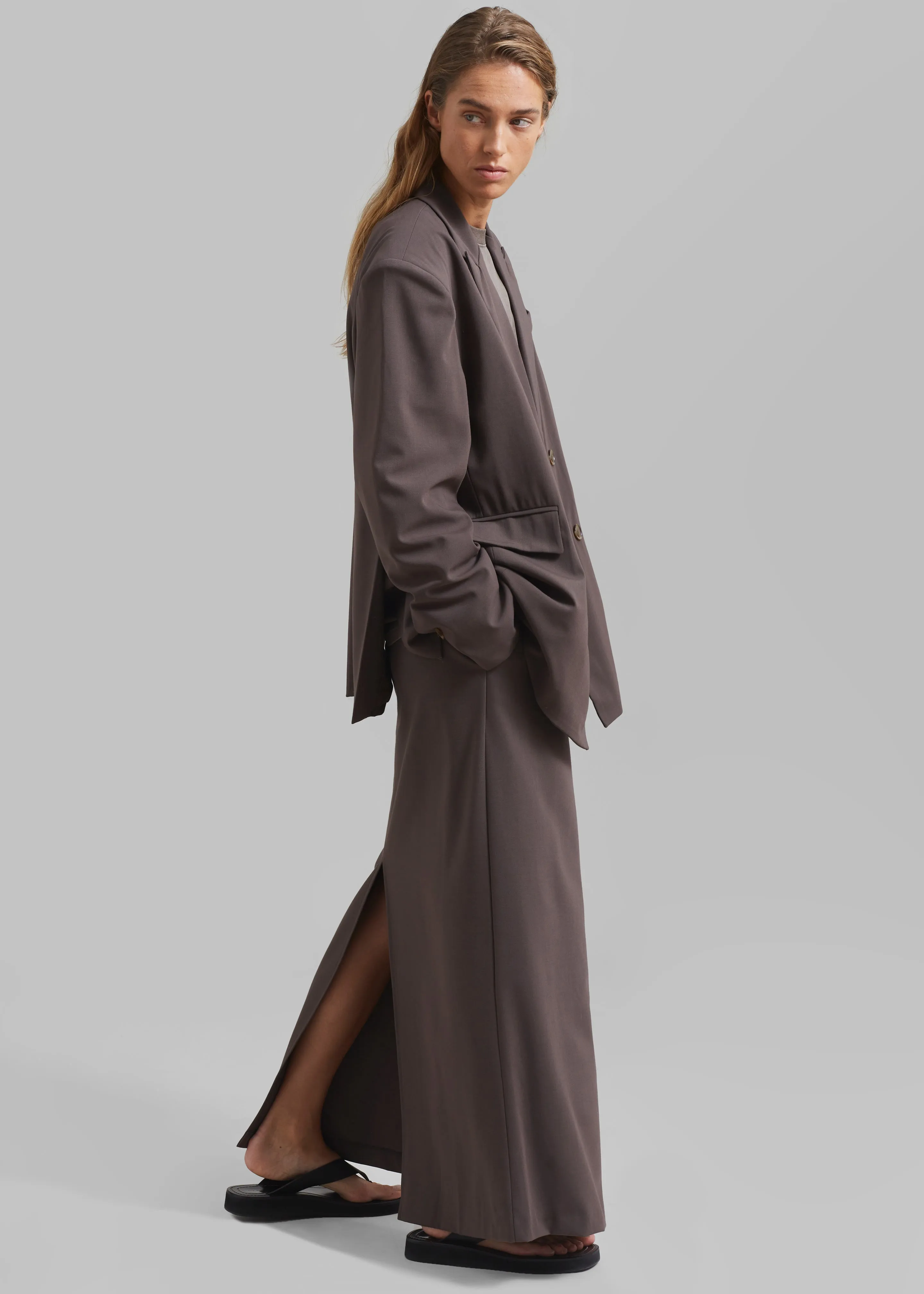 Allison Long Skirt - Brown sold by Frankie Shop