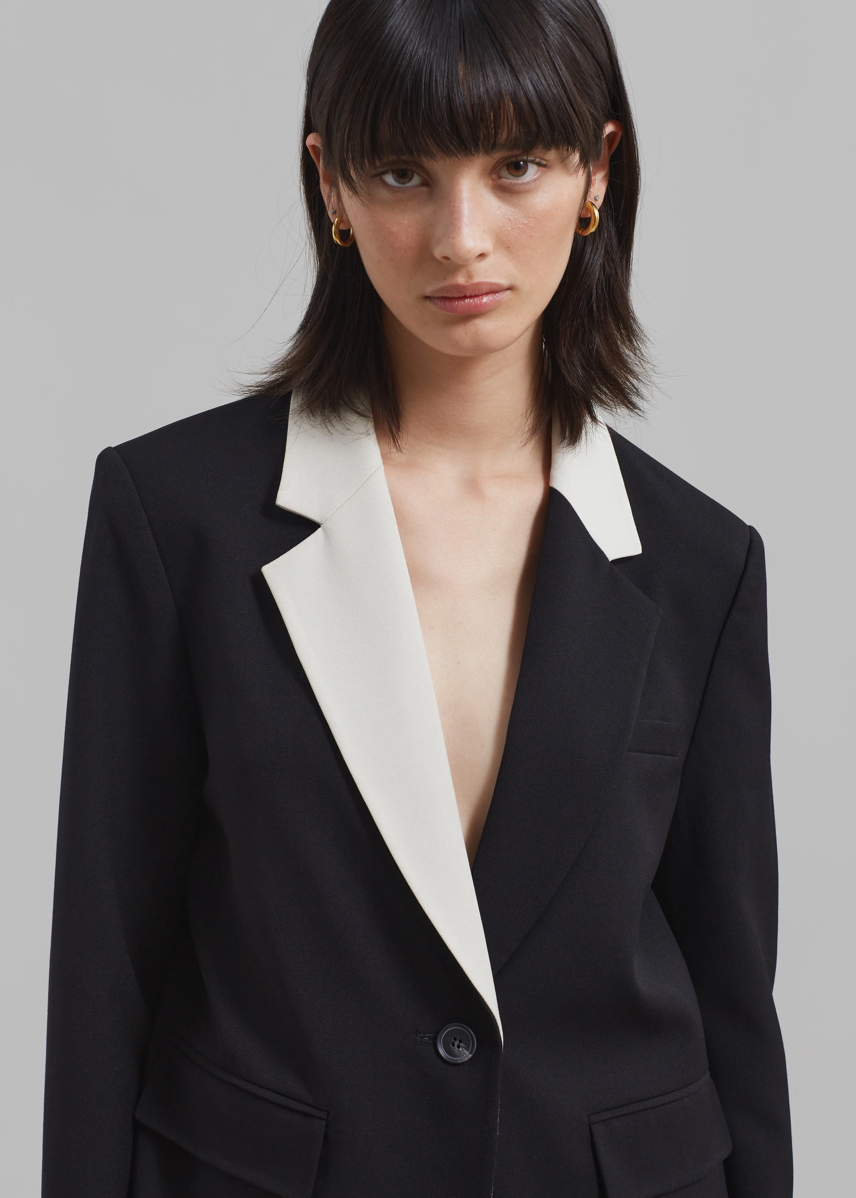 Amos Color Block Blazer - Black sold by Frankie Shop product image thumbnail 3