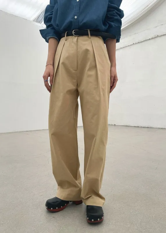 Emiko Pants - Beige sold by Frankie Shop