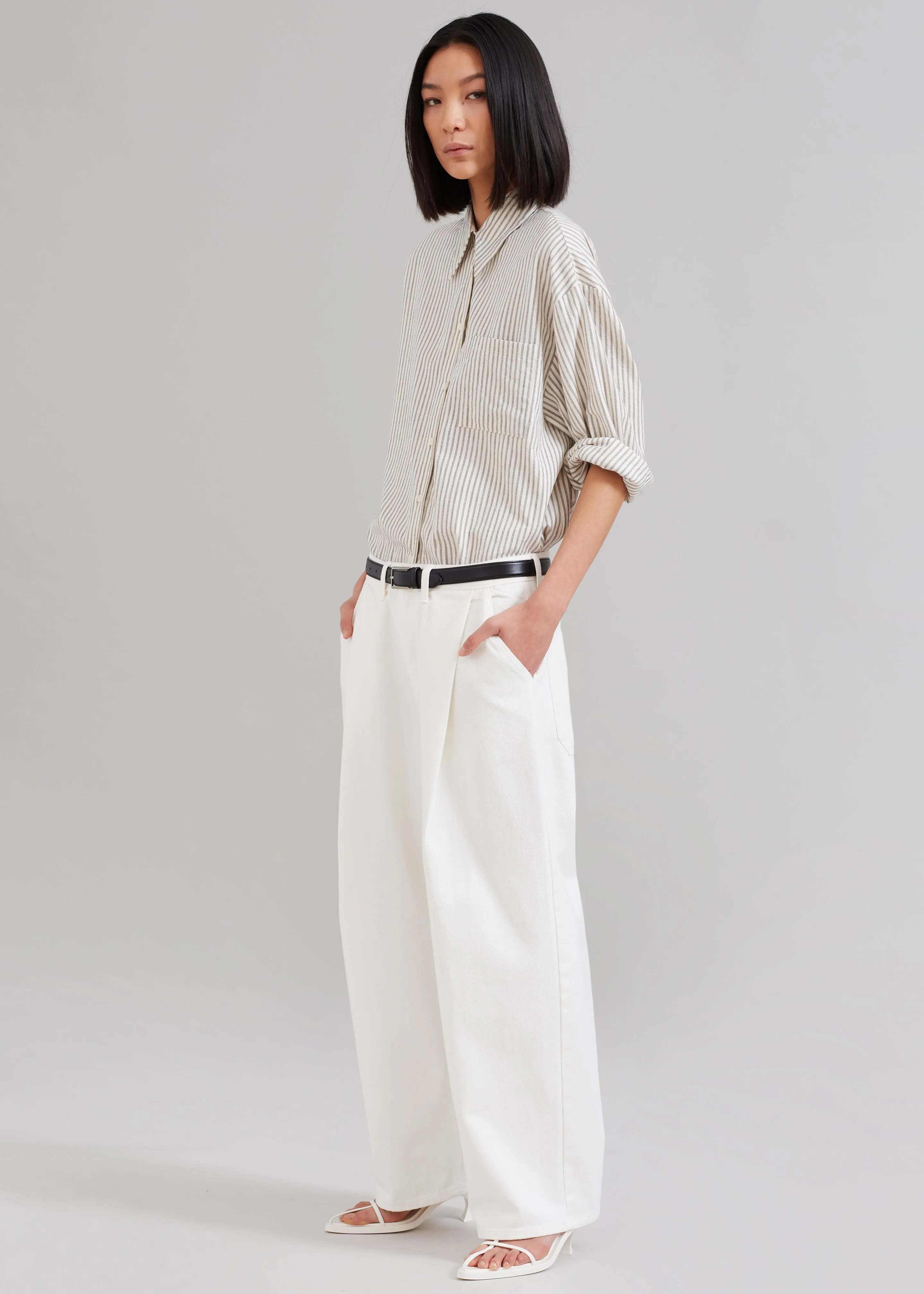 Drew Denim Pants - White sold by Frankie Shop product image thumbnail 4
