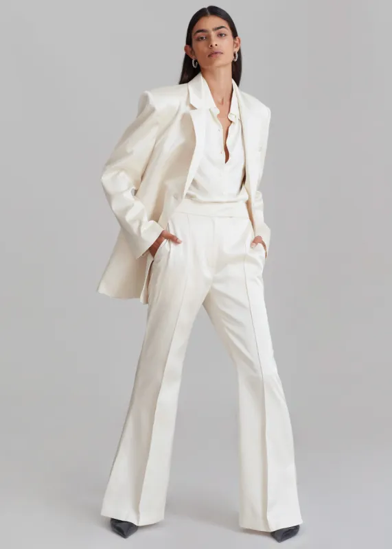 Angelica Flare Pants - Ivory sold by Frankie Shop