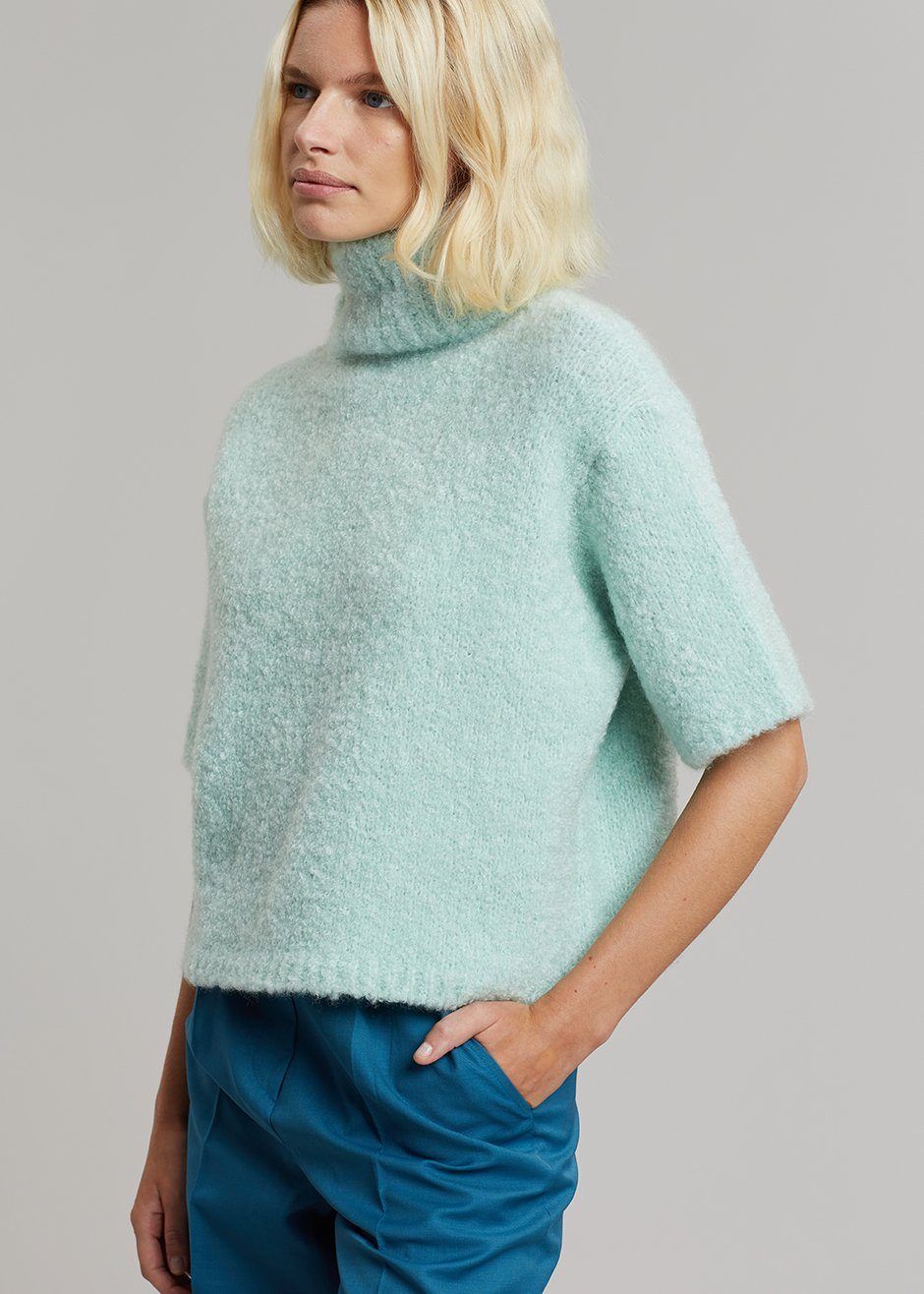 Lucine Short Sleeve Sweater - Menthe sold by Frankie Shop product image thumbnail 5