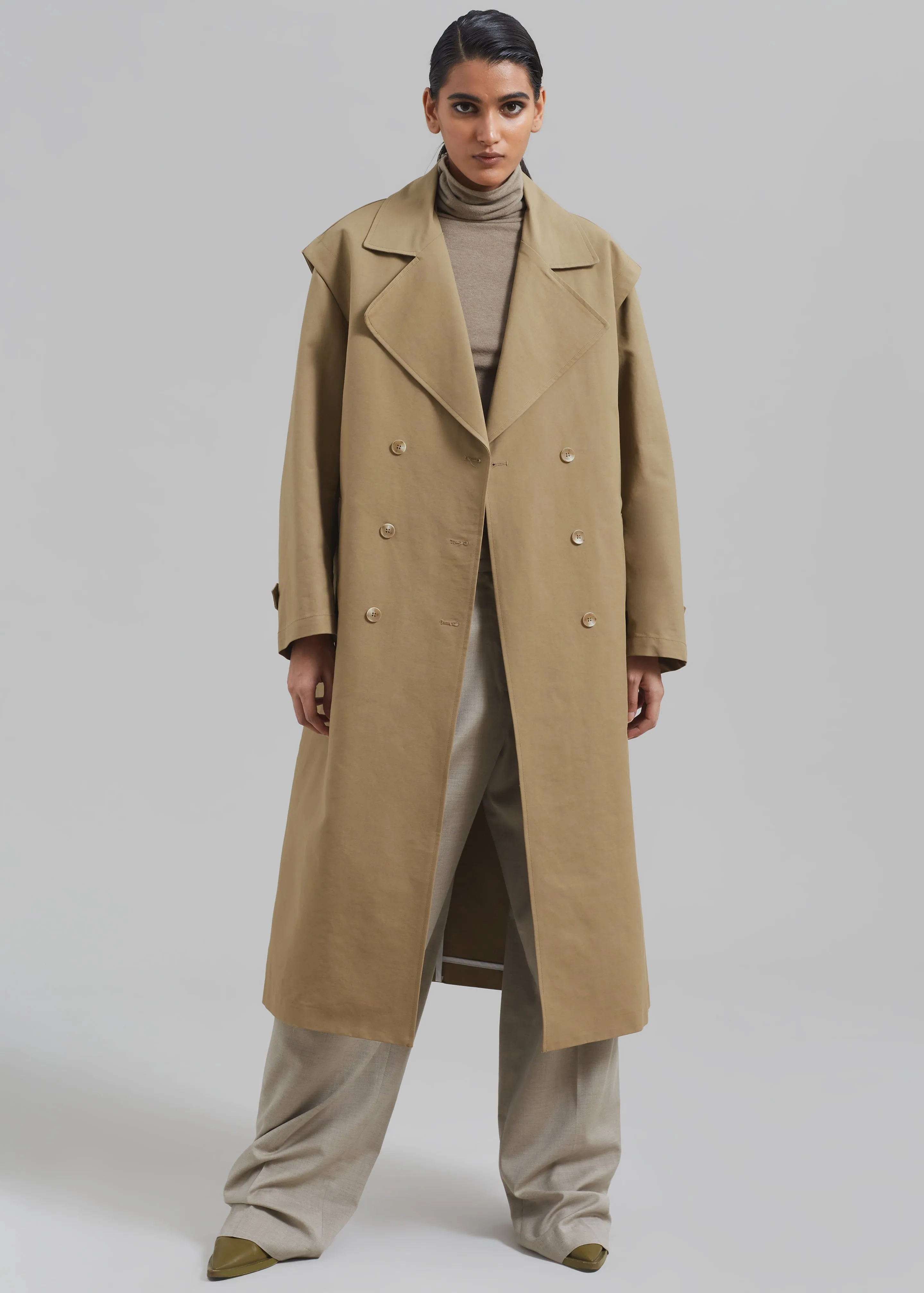 Saylor 2-Piece Trench Coat - Beige sold by Frankie Shop product image thumbnail 2