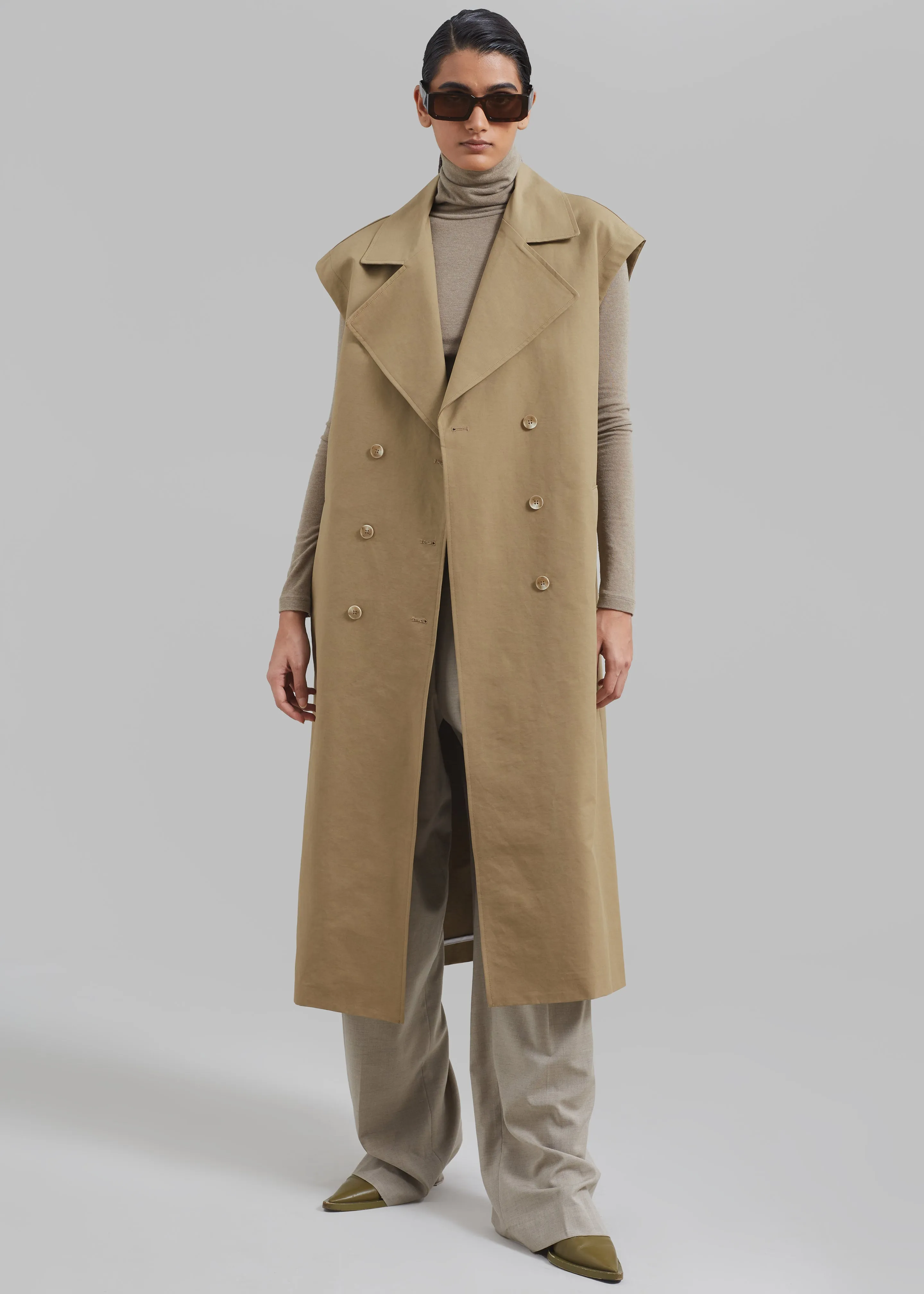 Saylor 2-Piece Trench Coat - Beige sold by Frankie Shop product image thumbnail 5