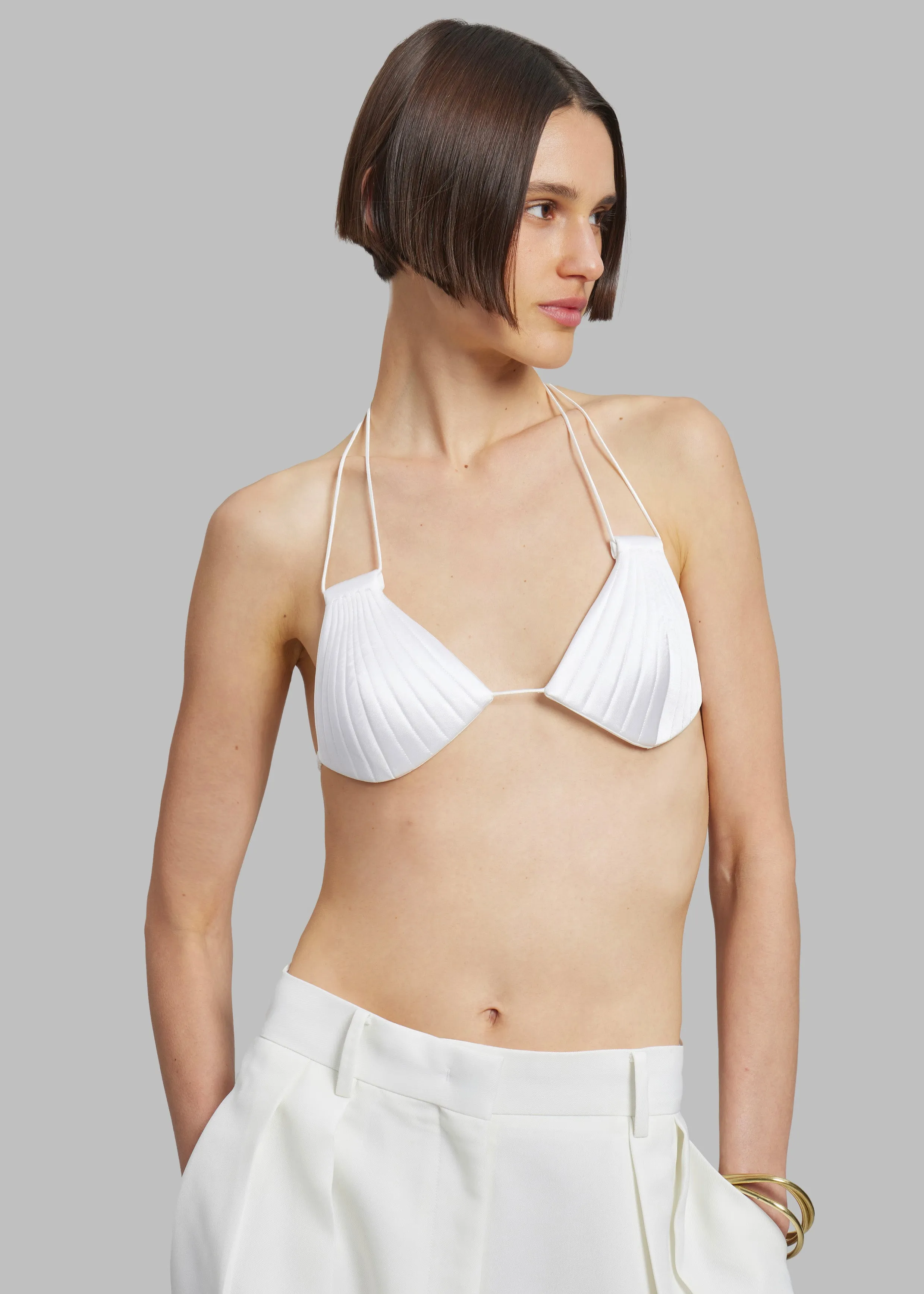 Bevza Mermaid Bra - White sold by Frankie Shop product image thumbnail 3