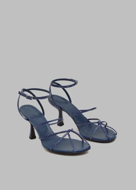 Christopher Esber Blaze Embossed Heels - Sodalite sold by Frankie Shop