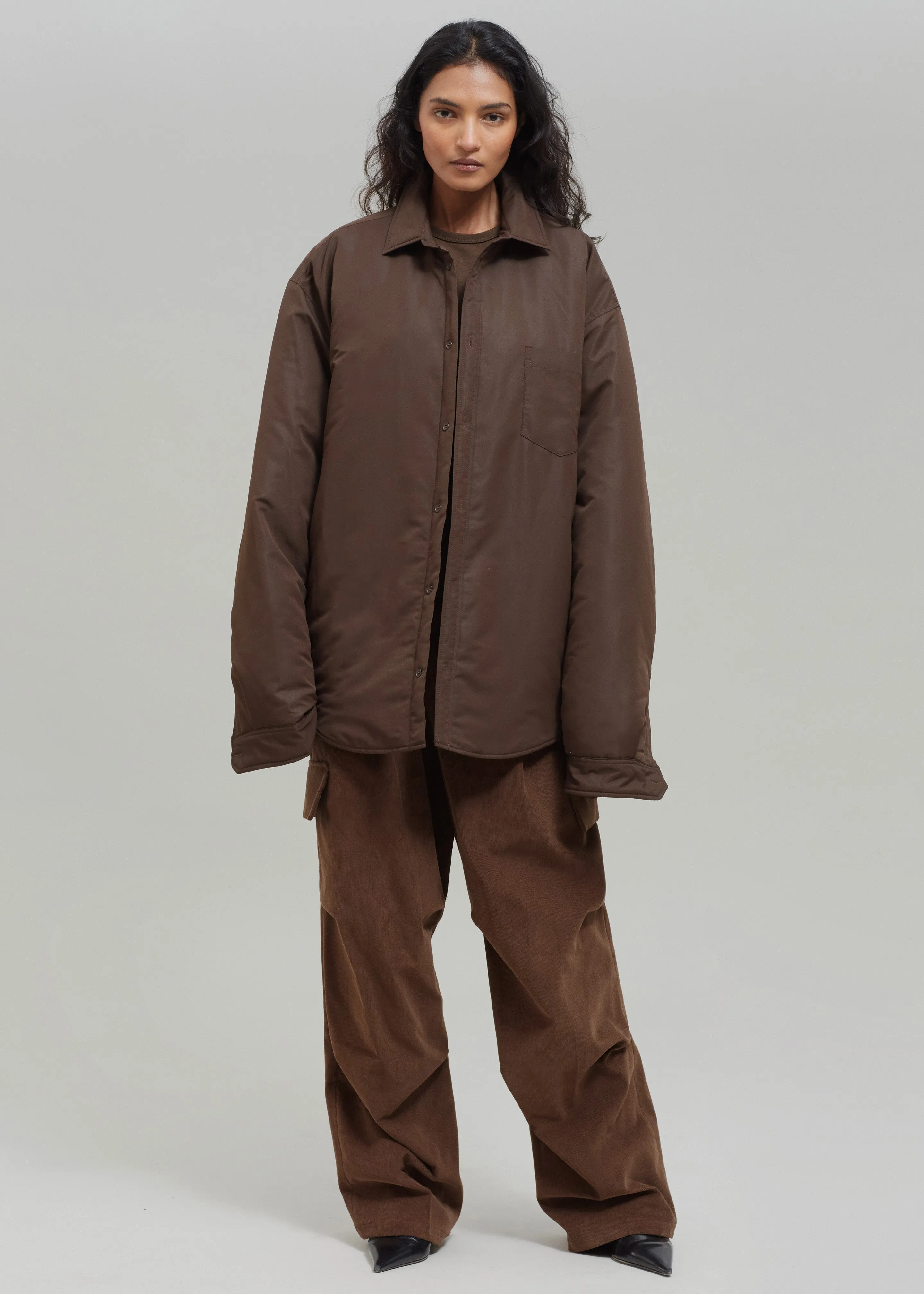 Dean Padded Shirt Jacket - Brown sold by Frankie Shop product image thumbnail 2
