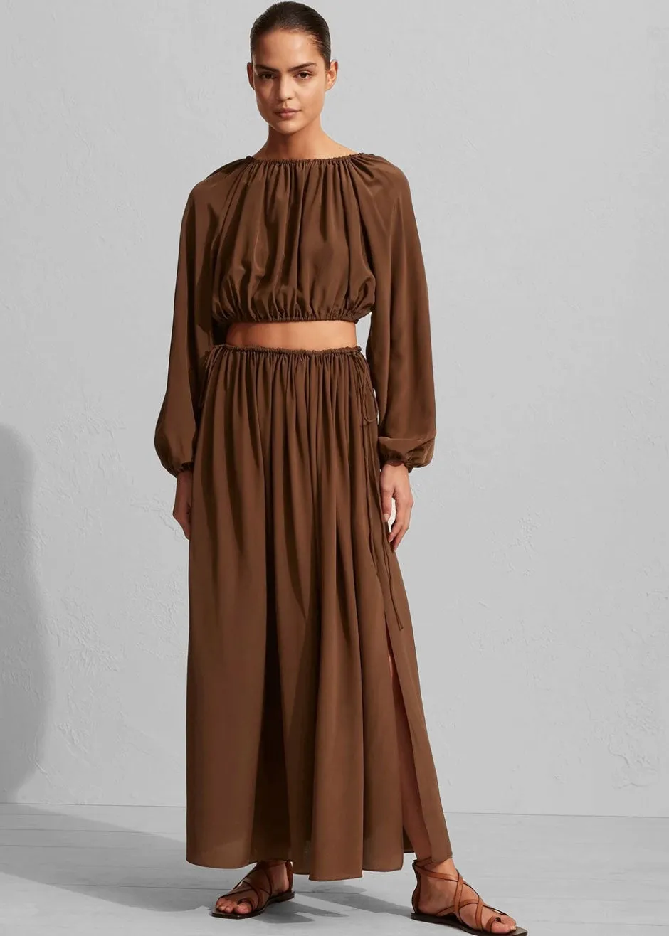 Matteau Voluminous Cropped Blouse - Pecan sold by Frankie Shop product image thumbnail 3