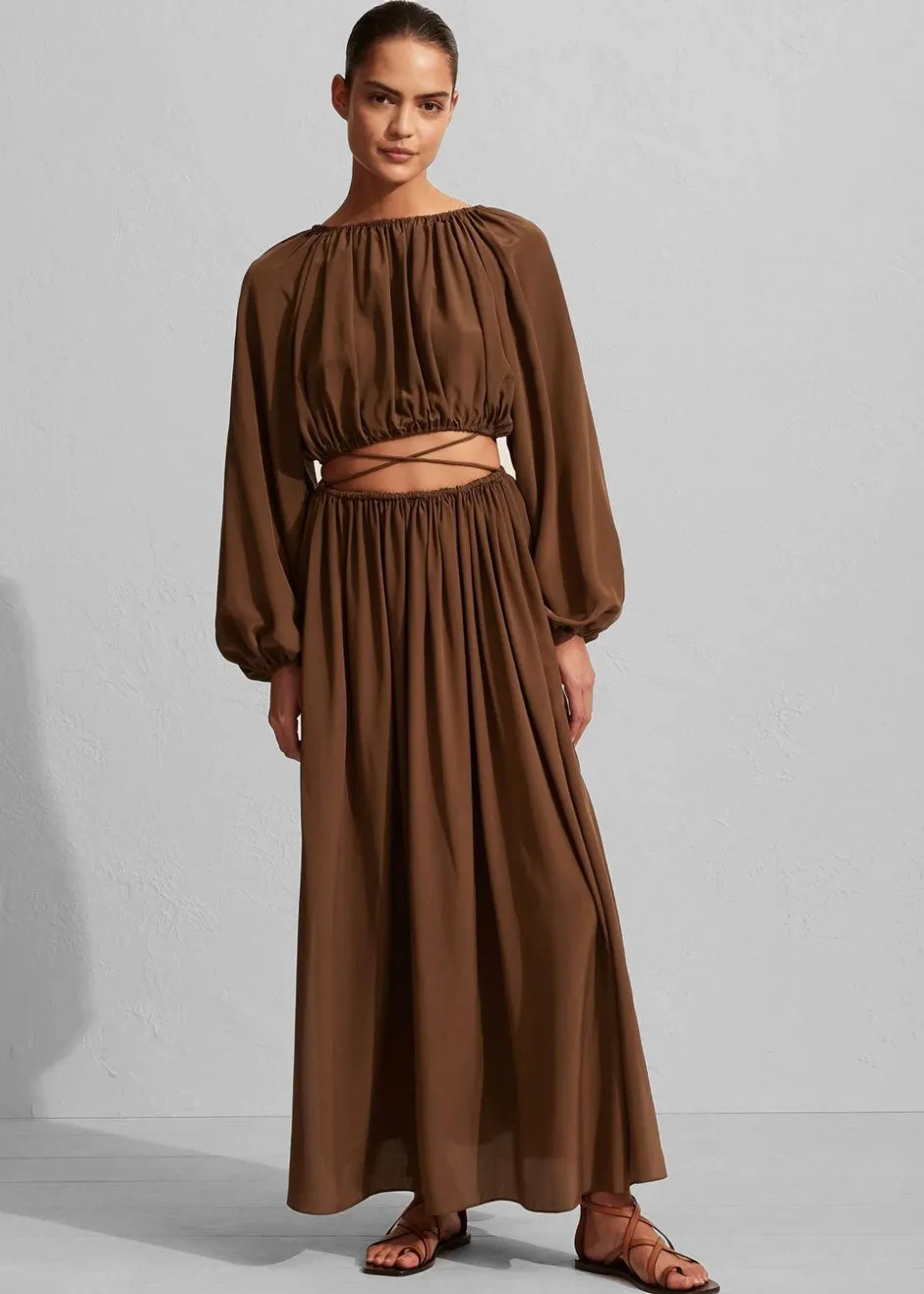 Matteau Voluminous Cropped Blouse - Pecan sold by Frankie Shop product image thumbnail 2