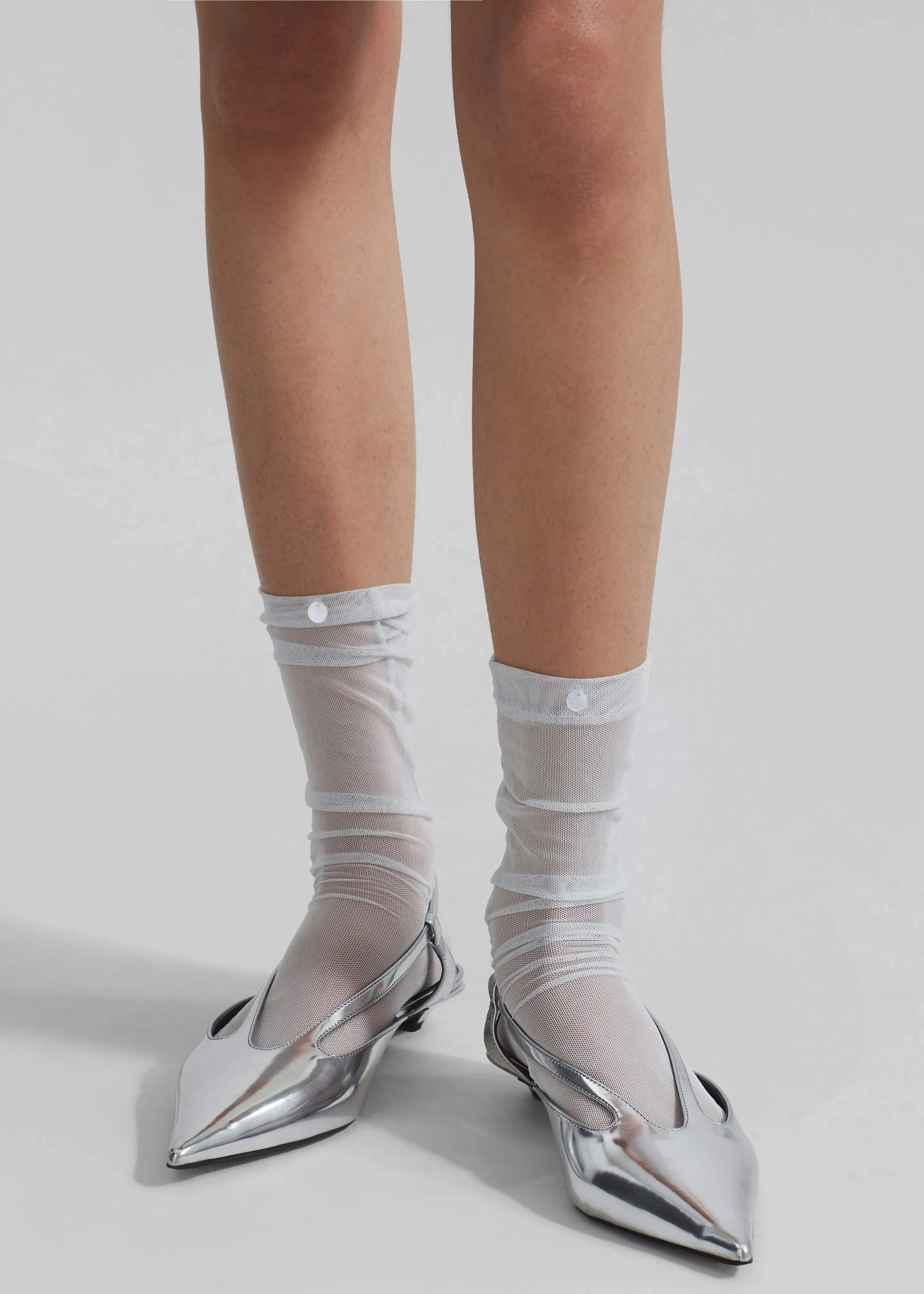 Aylin Sheer Socks - Ice sold by Frankie Shop product image thumbnail 5