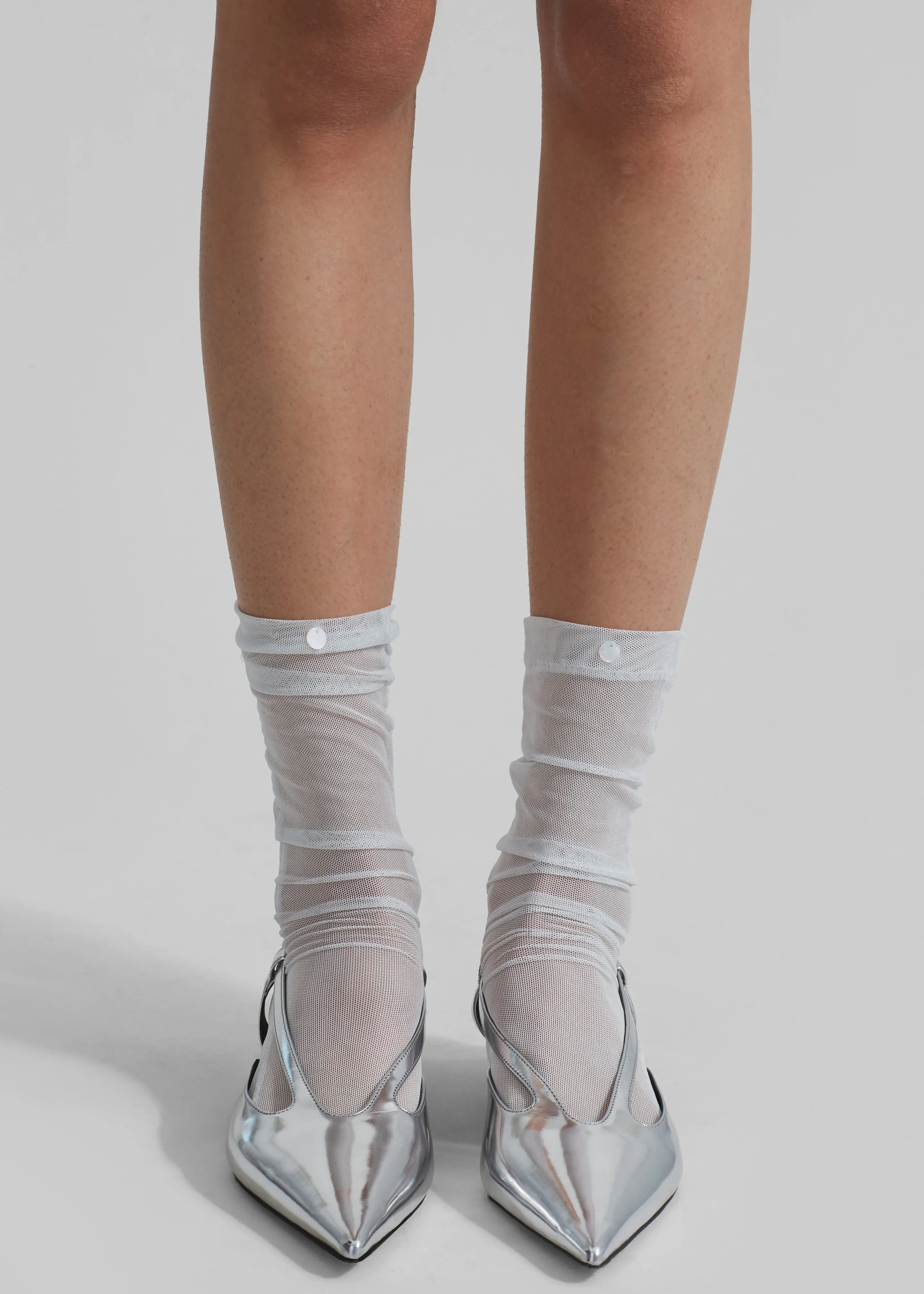 Aylin Sheer Socks - Ice sold by Frankie Shop