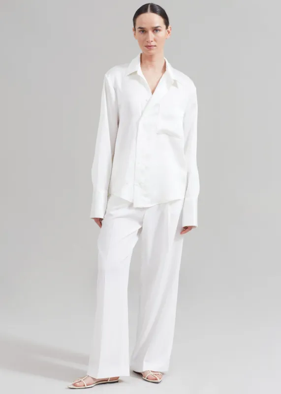Sree Silky Shirt - White sold by Frankie Shop
