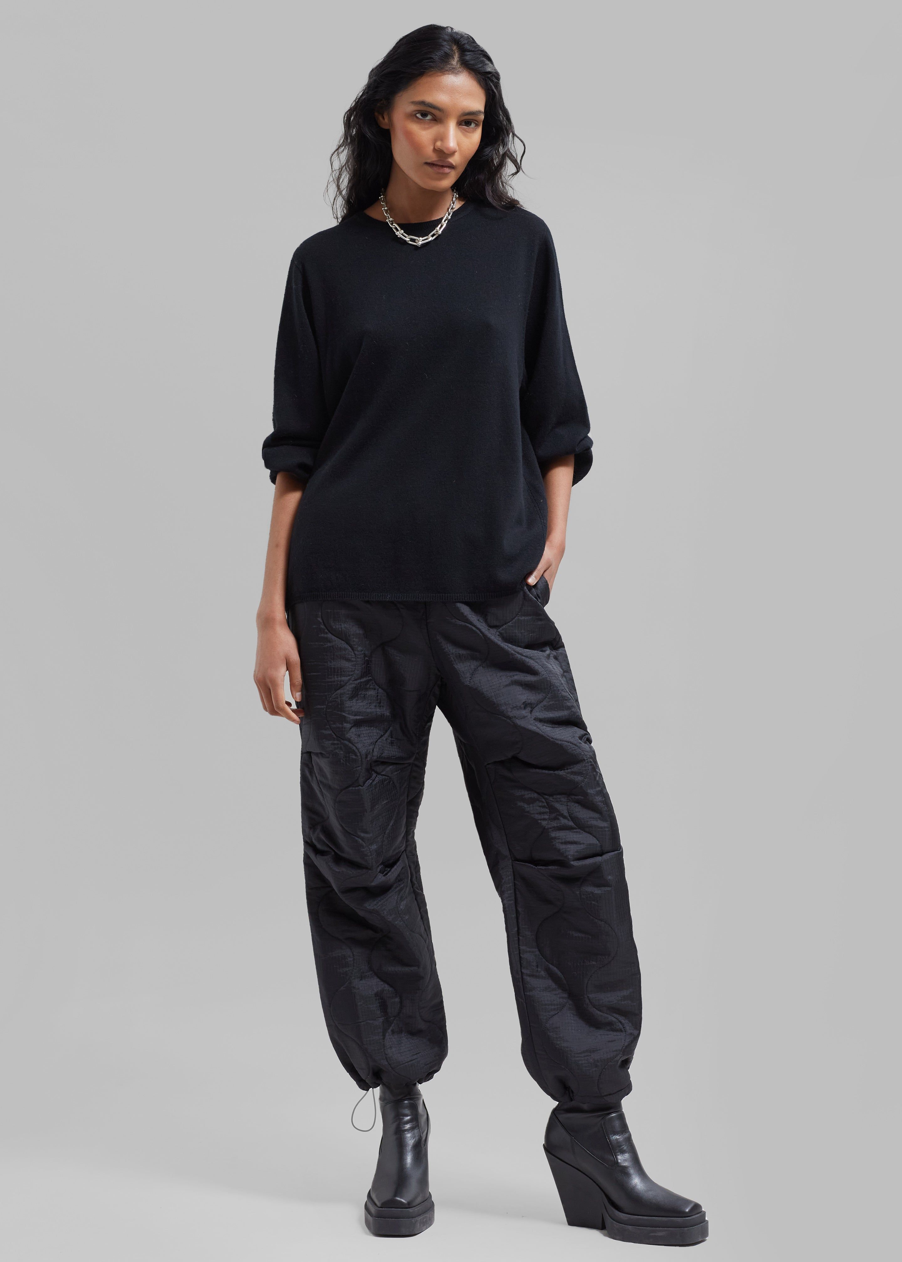 Dustine Quilted Joggers - Black sold by Frankie Shop product image thumbnail 5