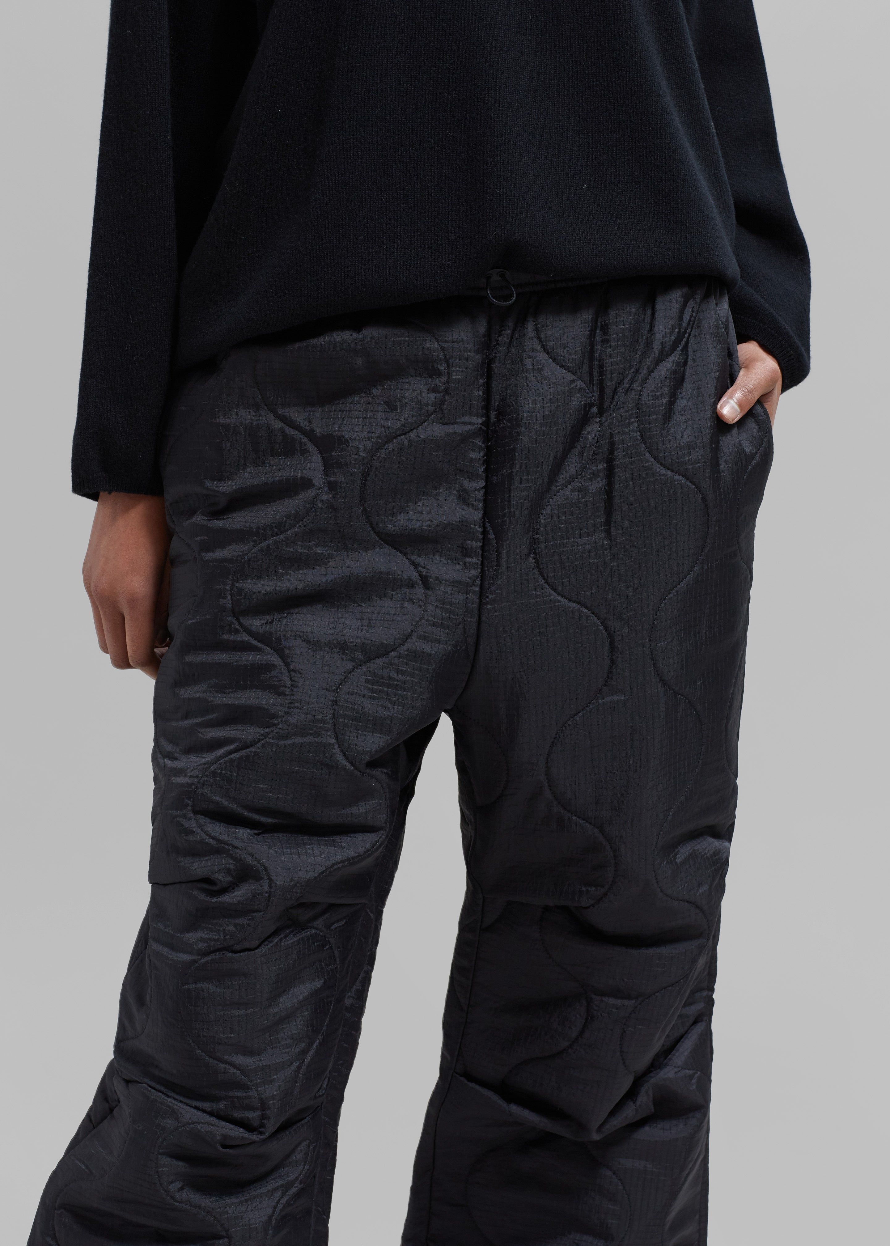 Dustine Quilted Joggers - Black sold by Frankie Shop product image thumbnail 3