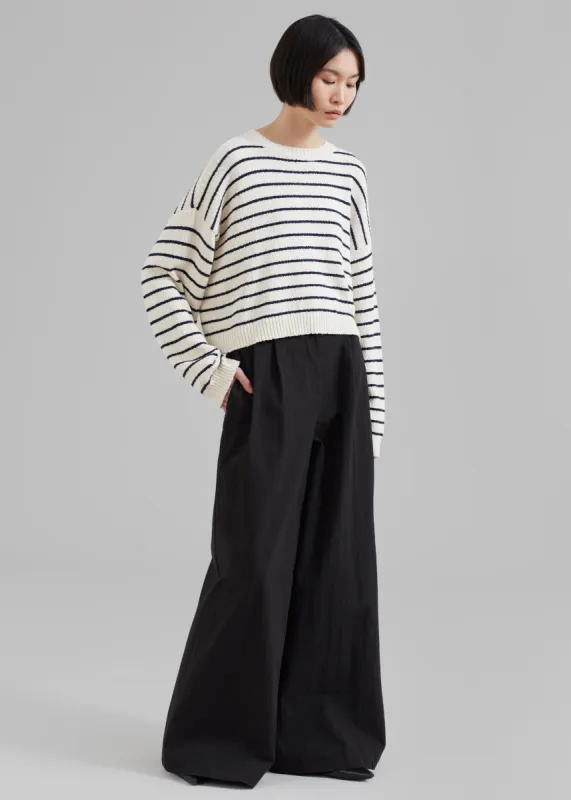 Kiel Wide Pants - Black sold by Frankie Shop