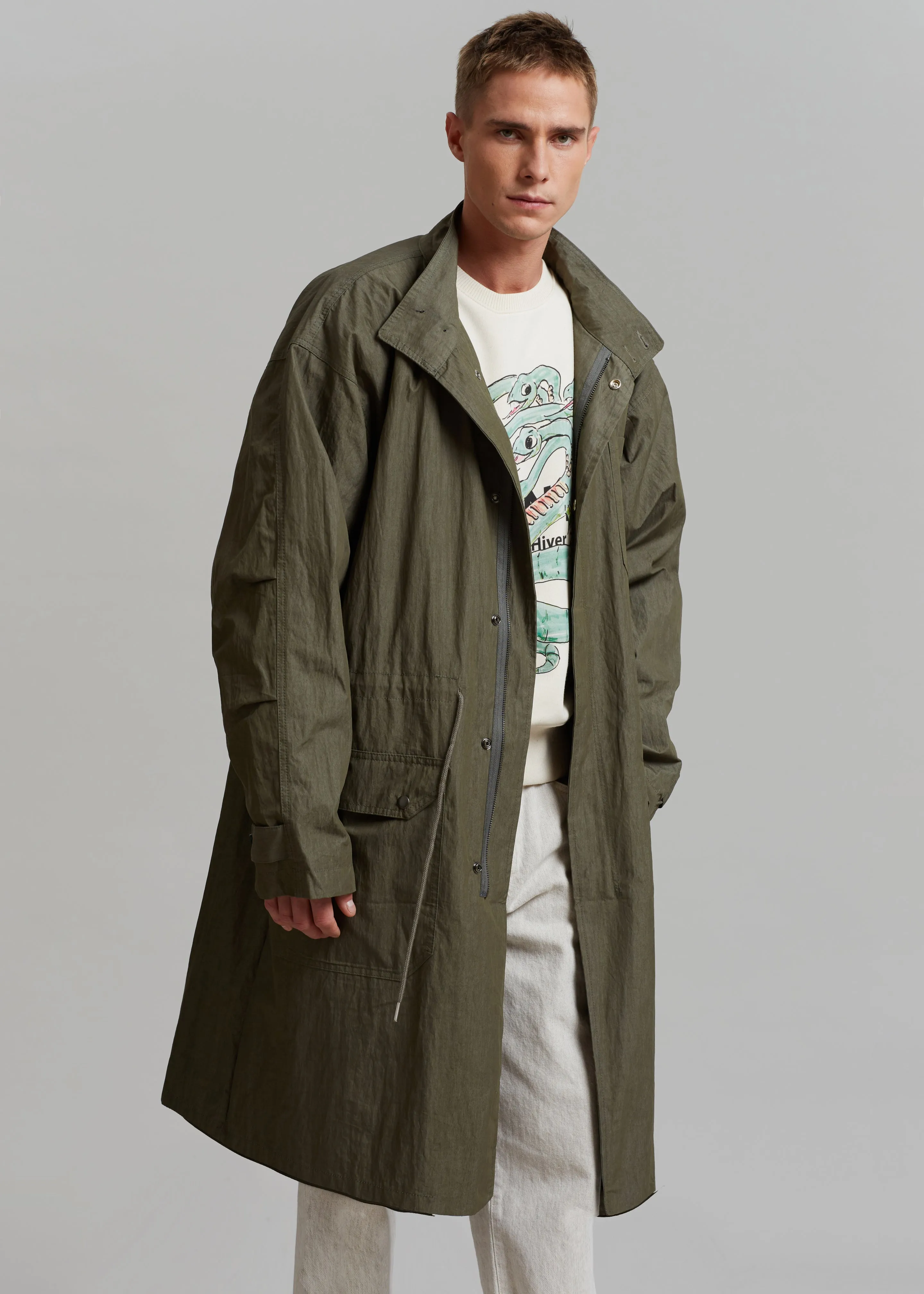 Stephen Anorak - Dark Olive sold by Frankie Shop product image thumbnail 5